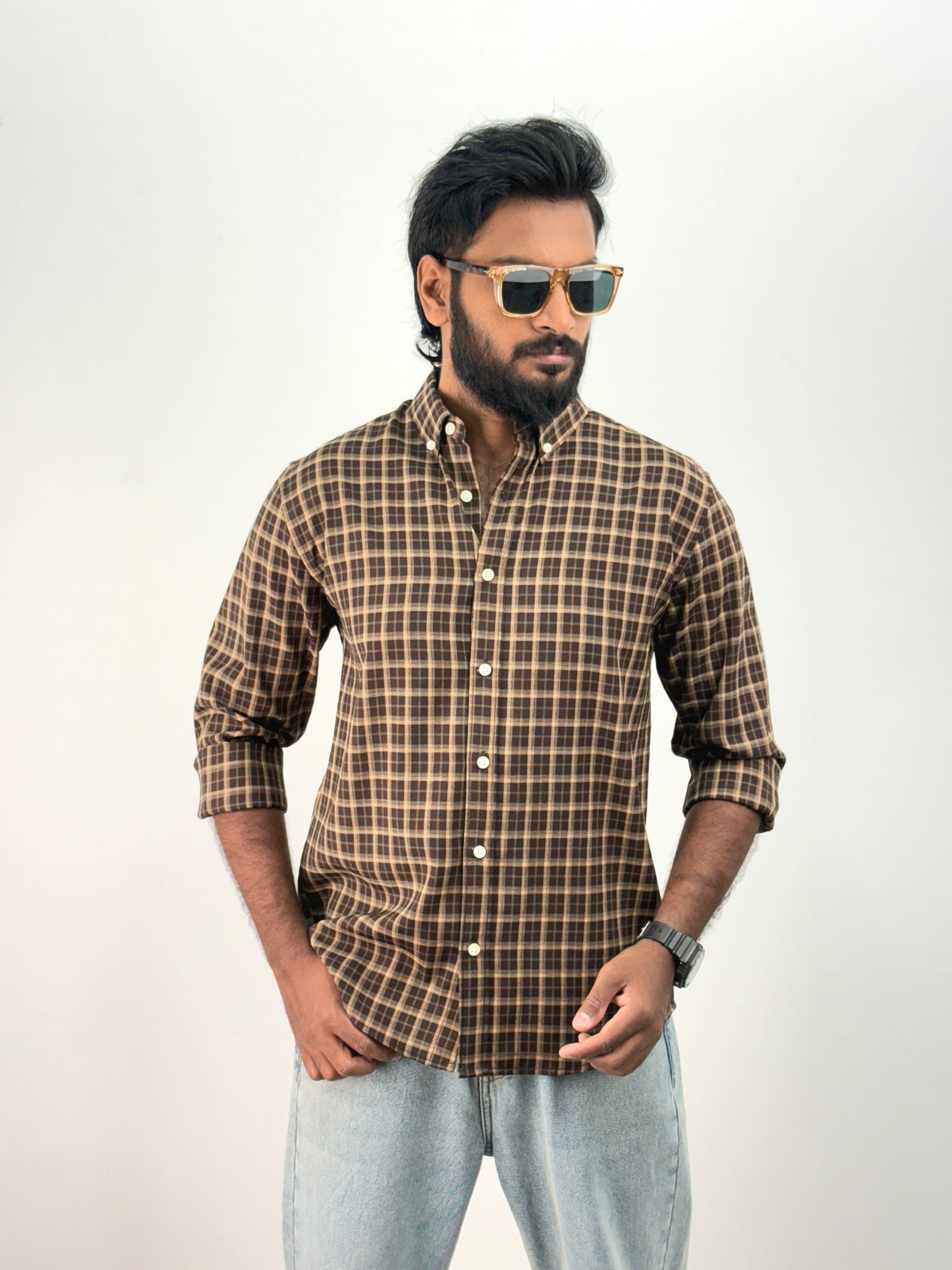 Brown Flannel Shirt
