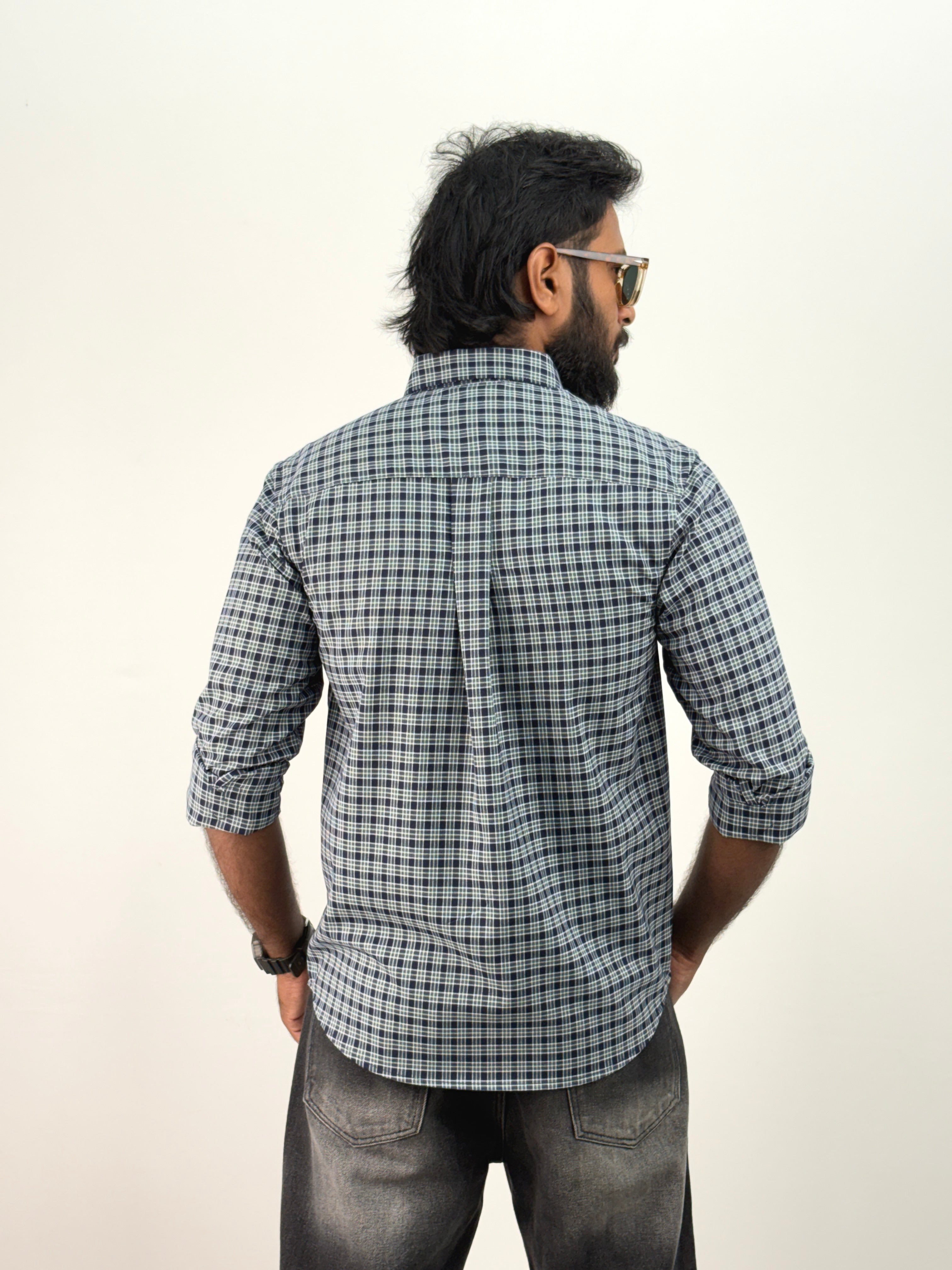 Navy Flannel Shirt