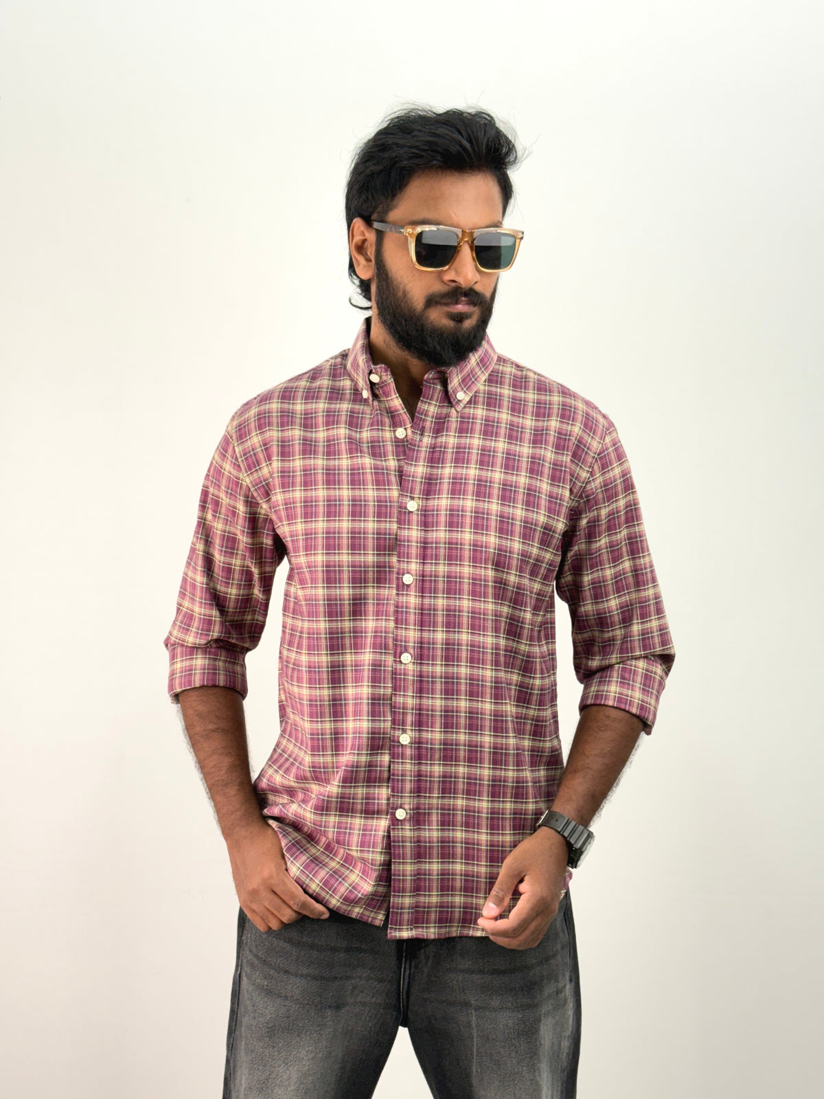 Lavender Flannel Shirt