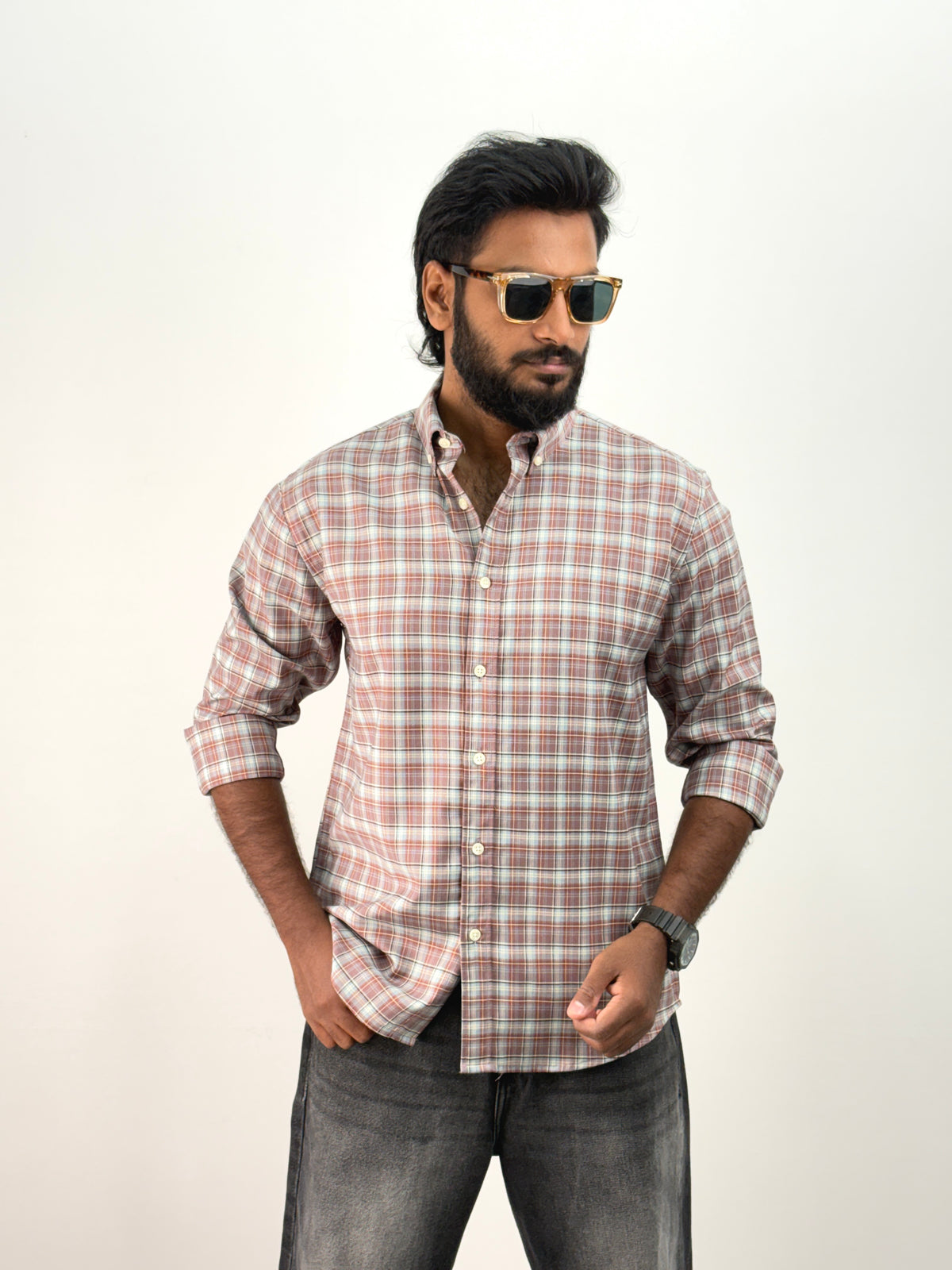 Light Grey Flannel Shirt