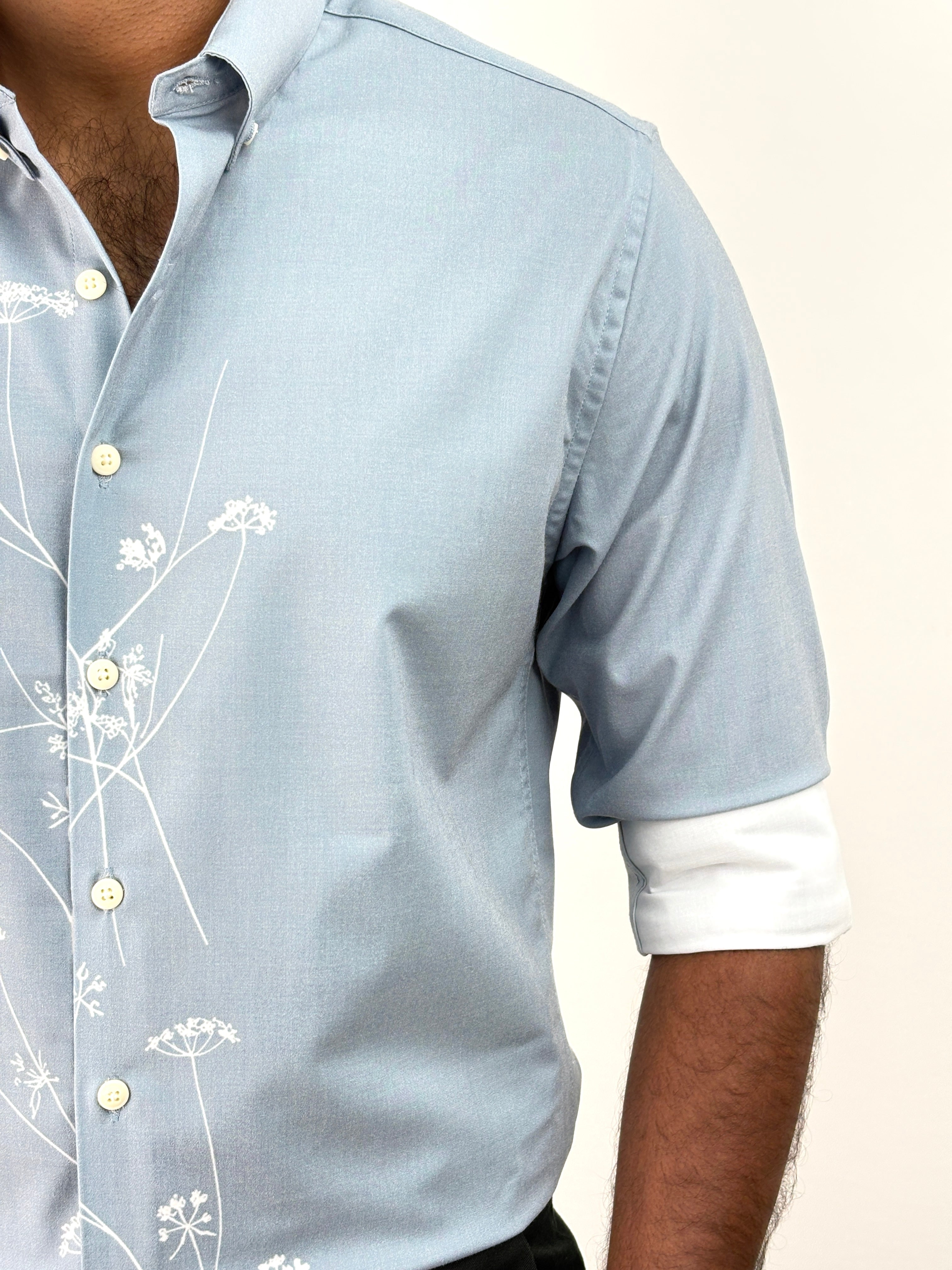 Blue IMP Printed Shirt