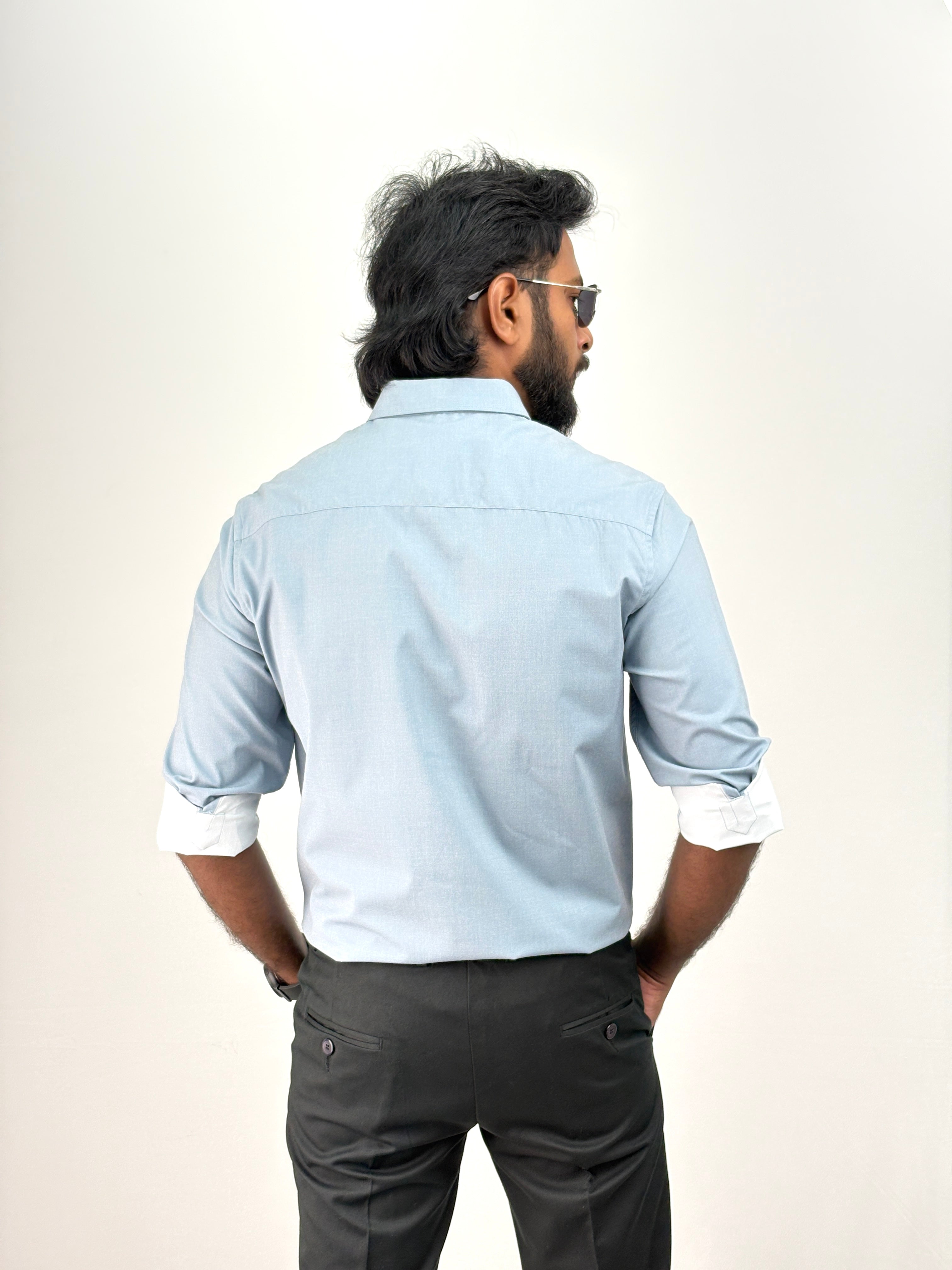 Blue IMP Printed Shirt