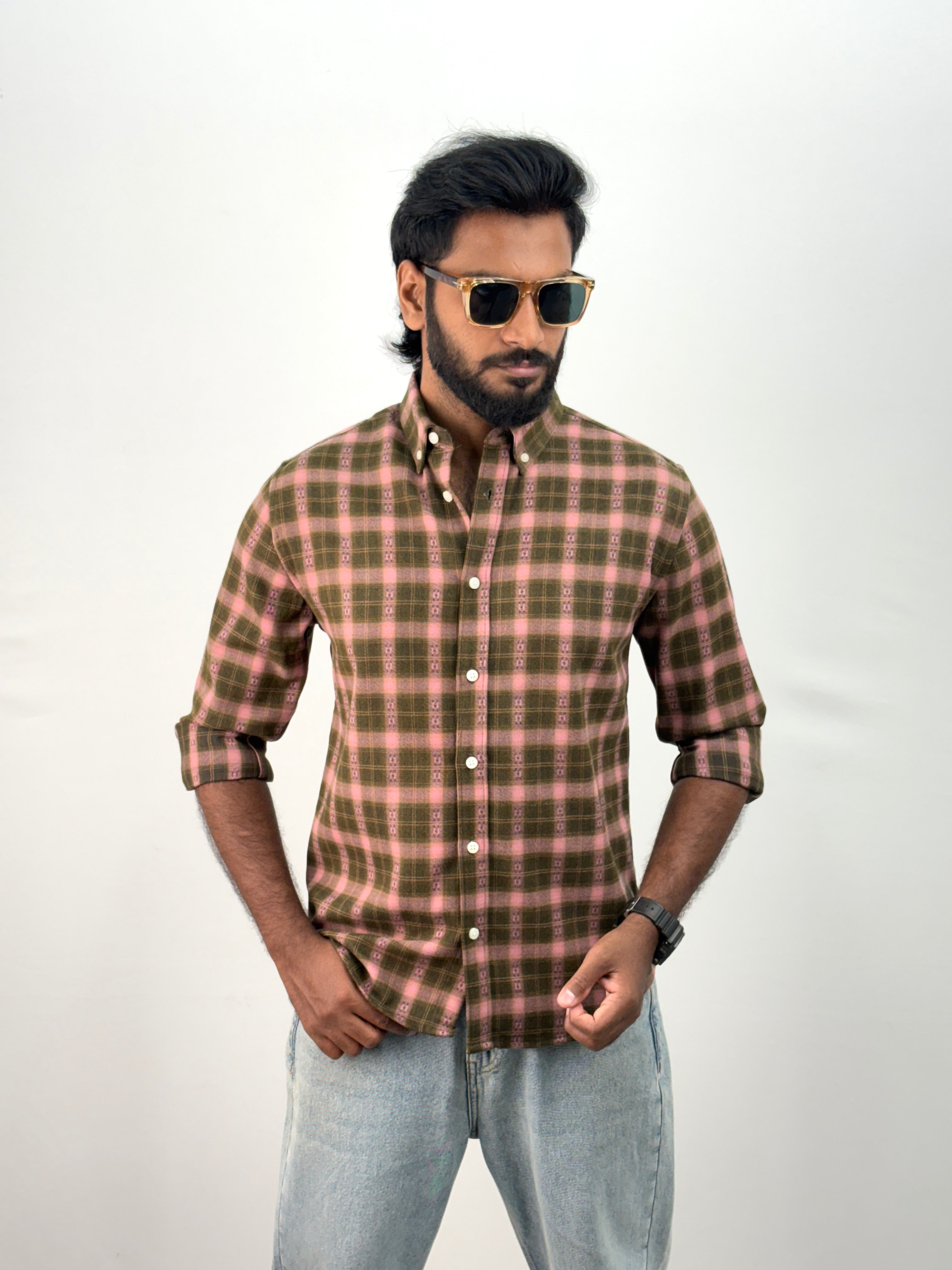 Olive Flannel Shirt