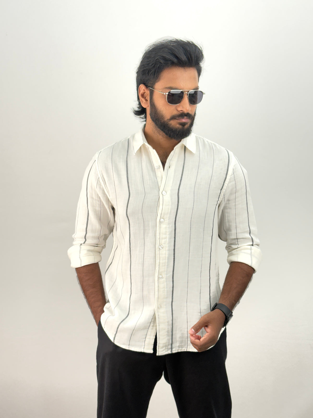 White Stripe Shirt
