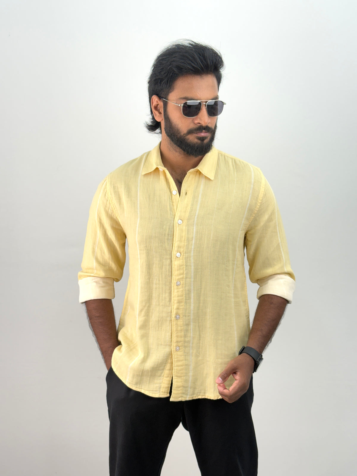 Yellow Stripe Shirt
