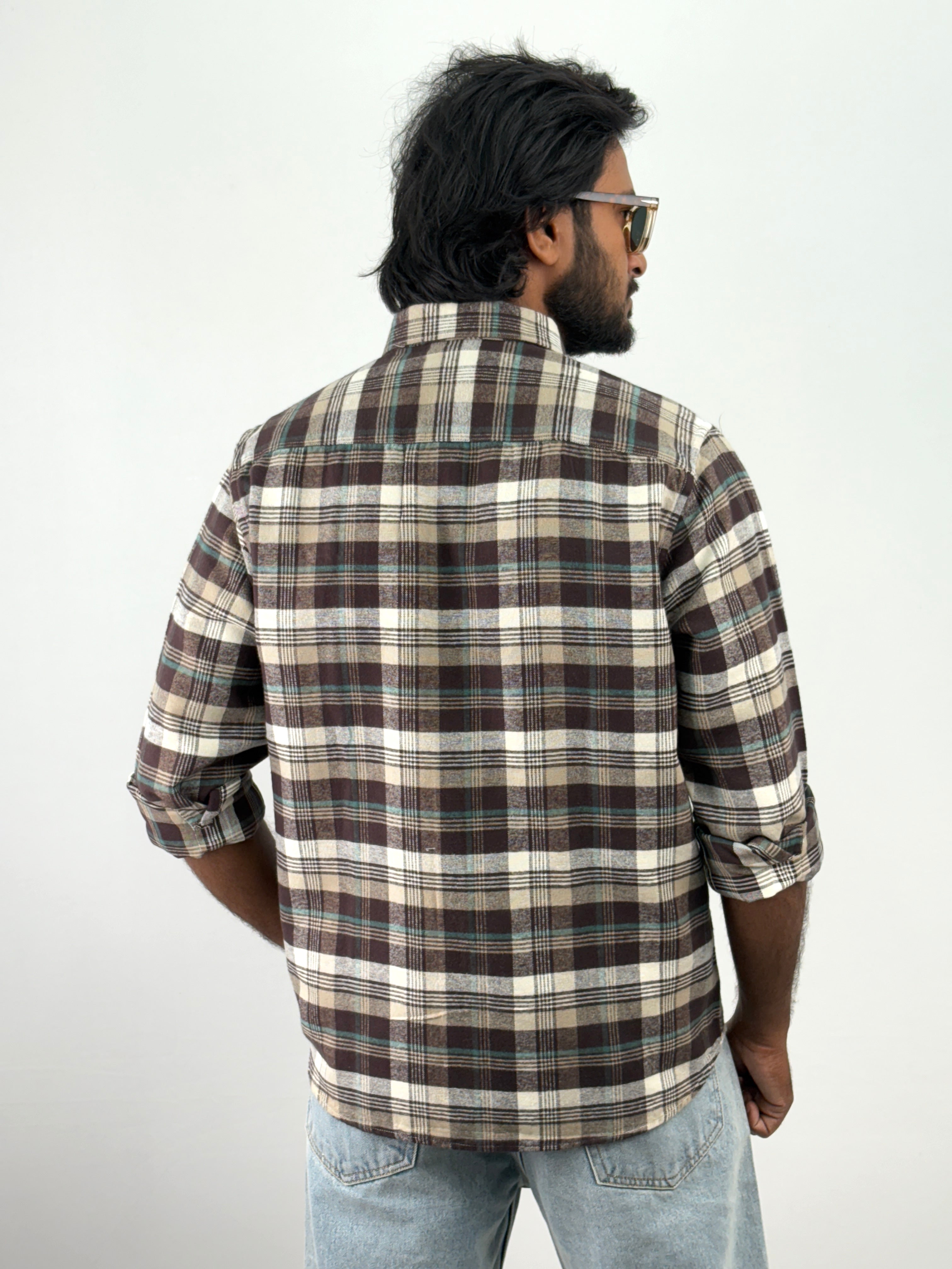 Coffee Brown Flannel Shirts