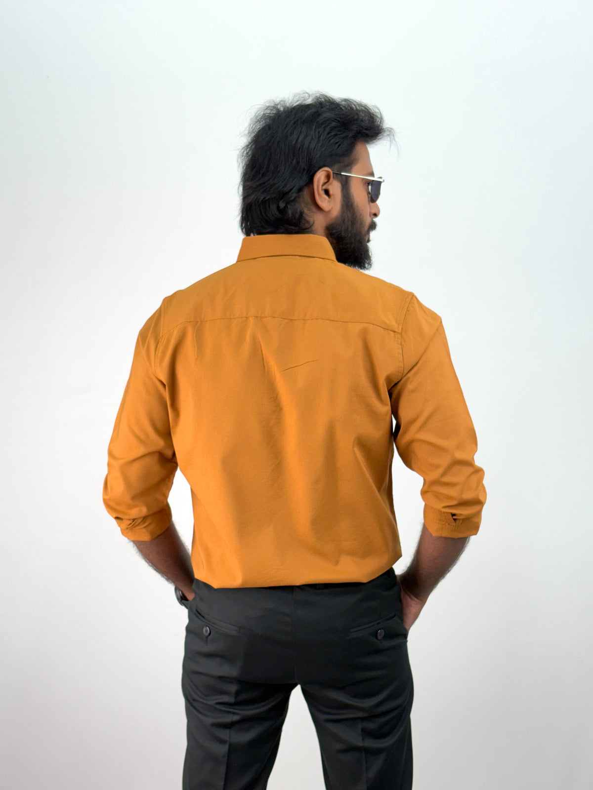 Mustard Plain Oxford Shirt