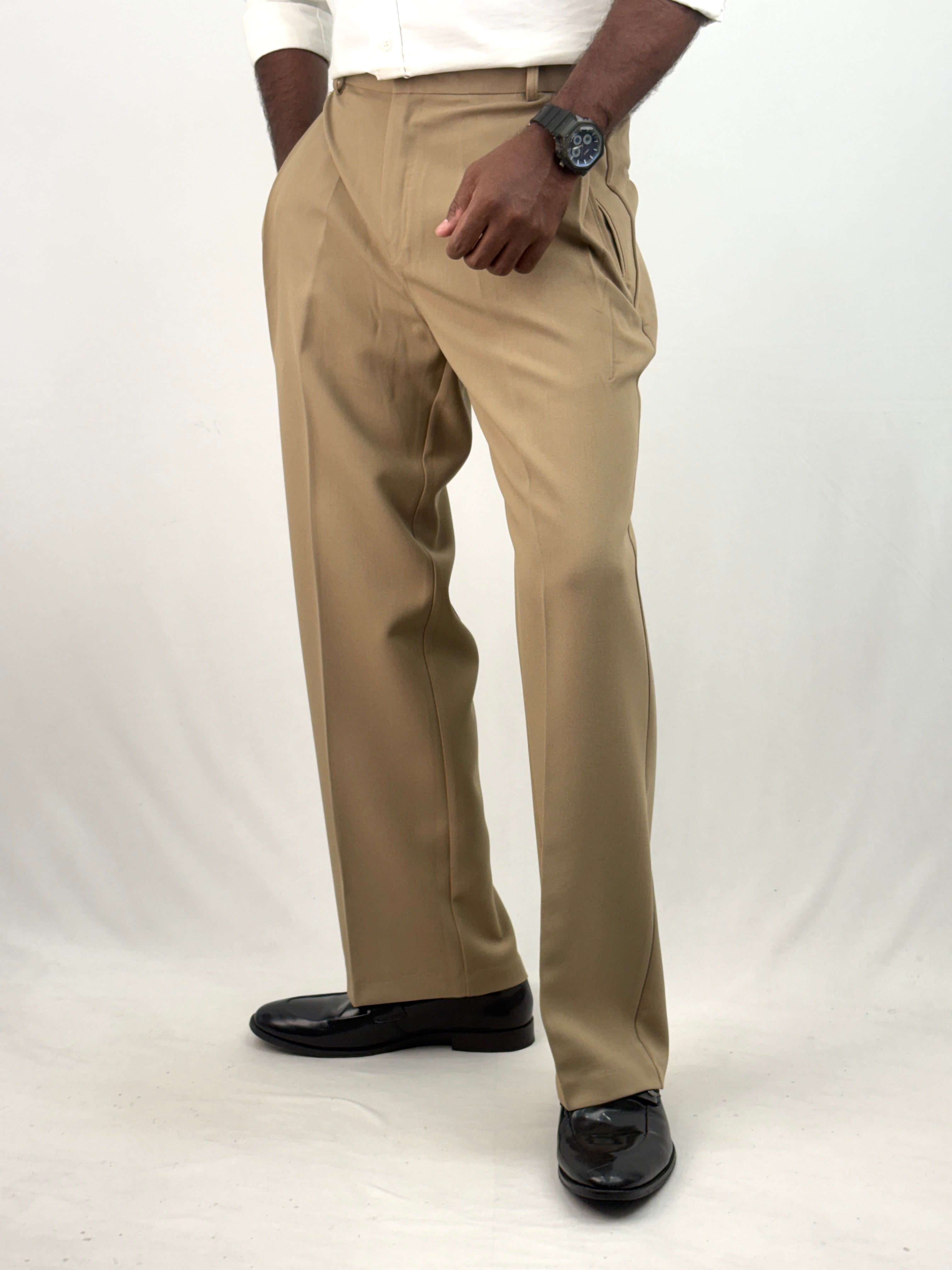 Khaki Korean Baggy Pant