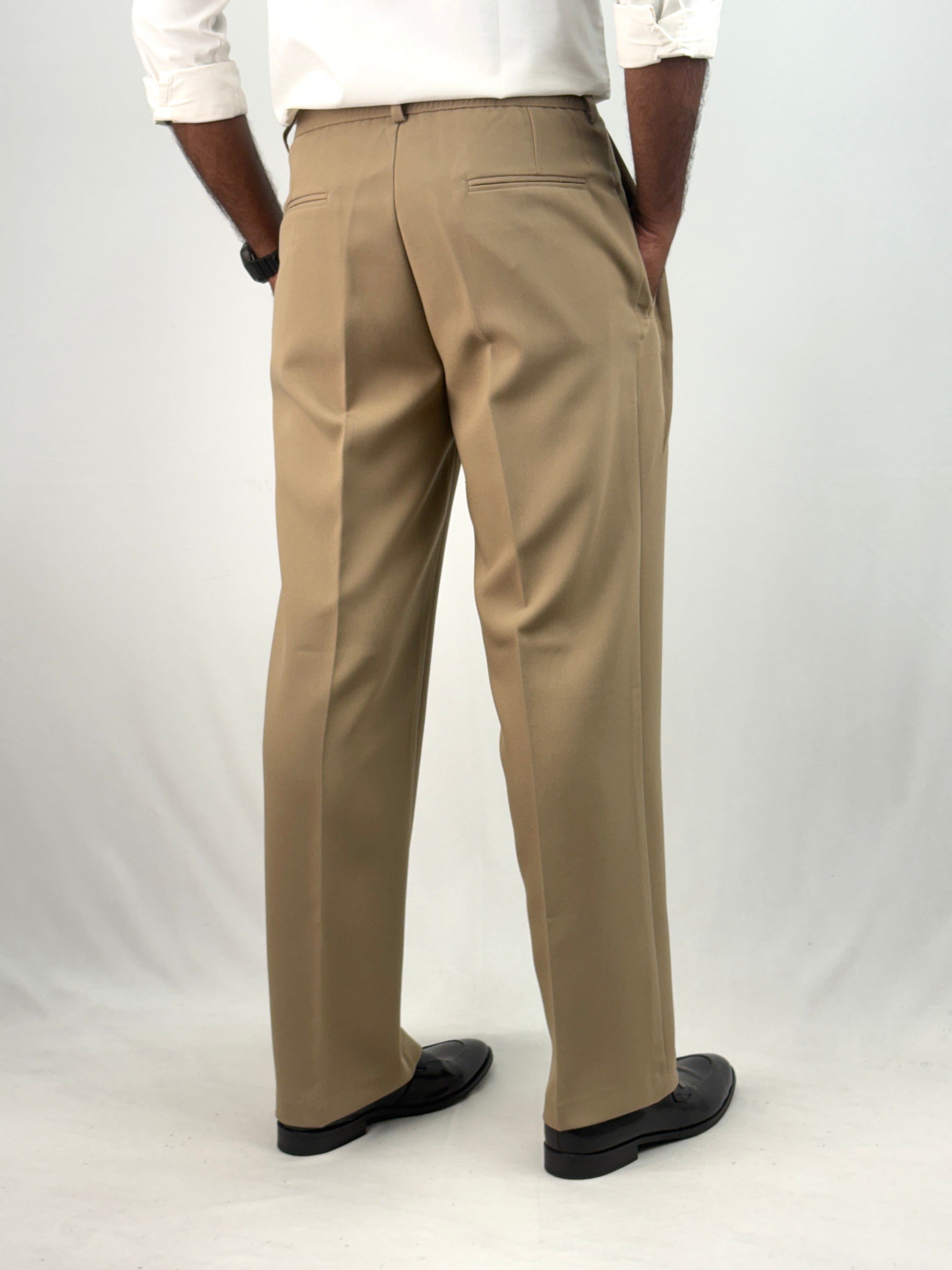Khaki Korean Baggy Pant