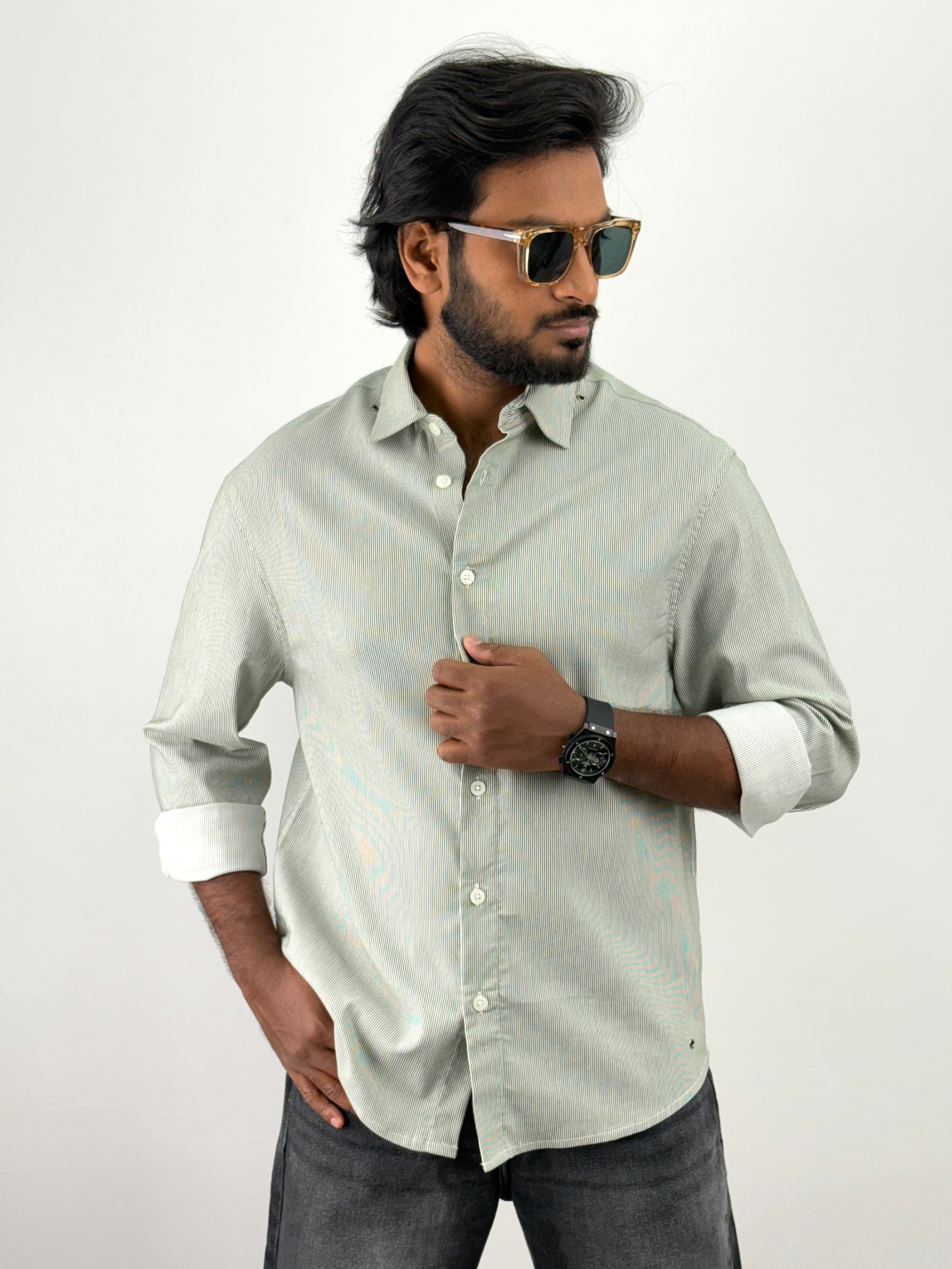 Green Oversized Shirt