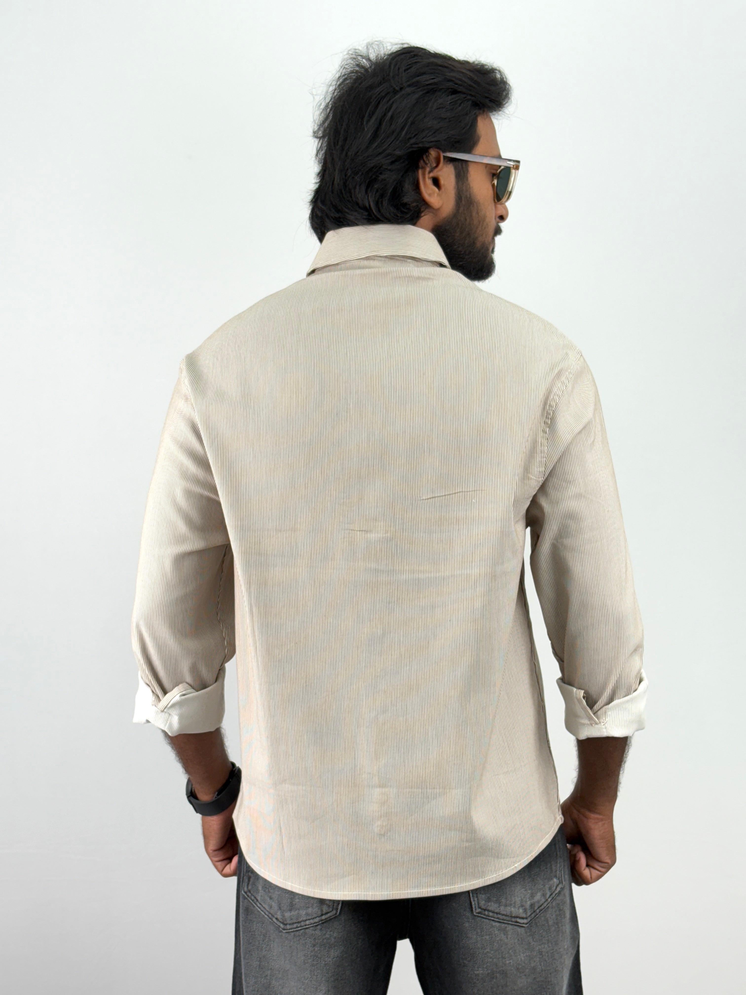 Beige Oversized Shirt