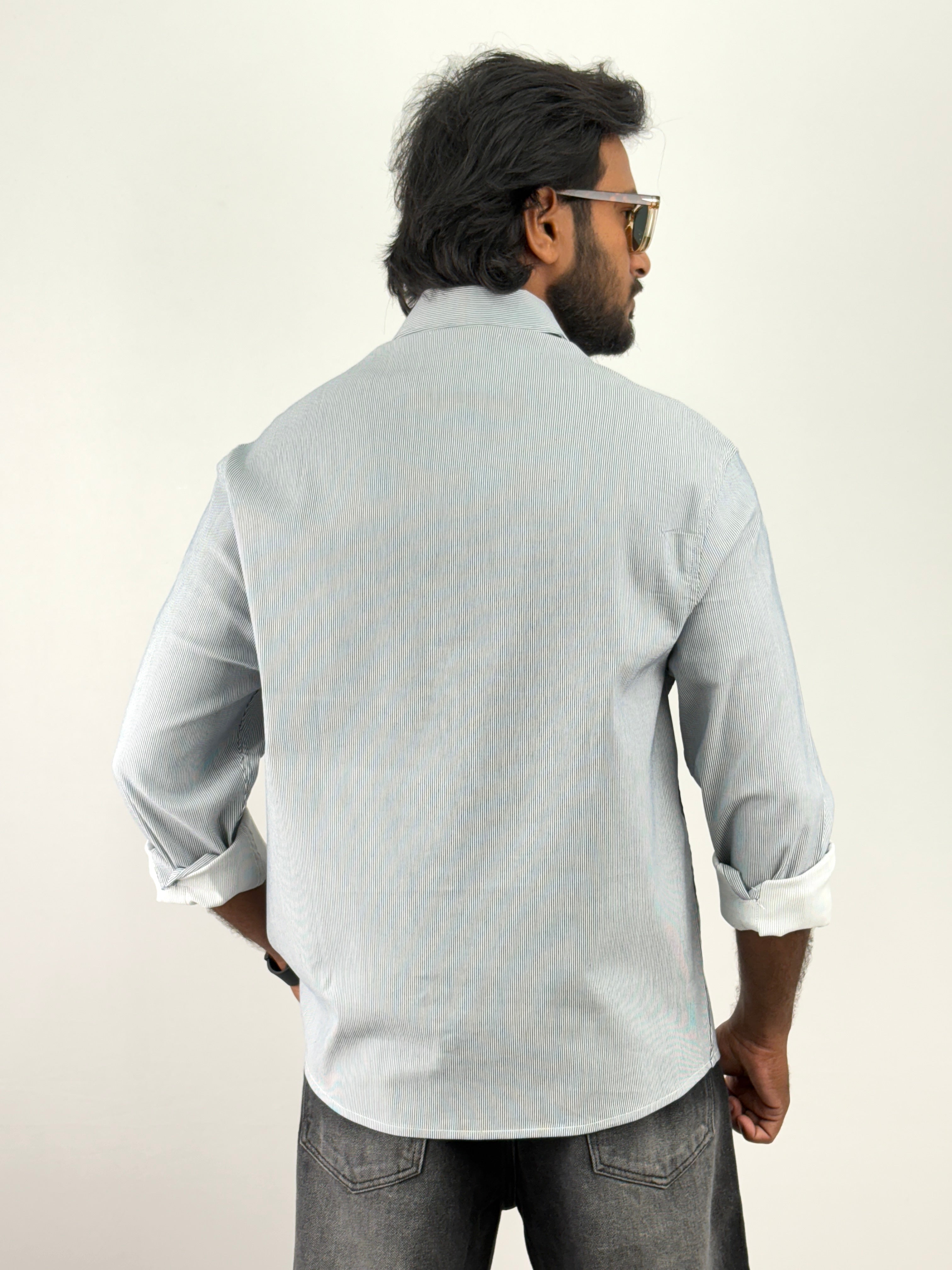 Blue Oversized Shirt