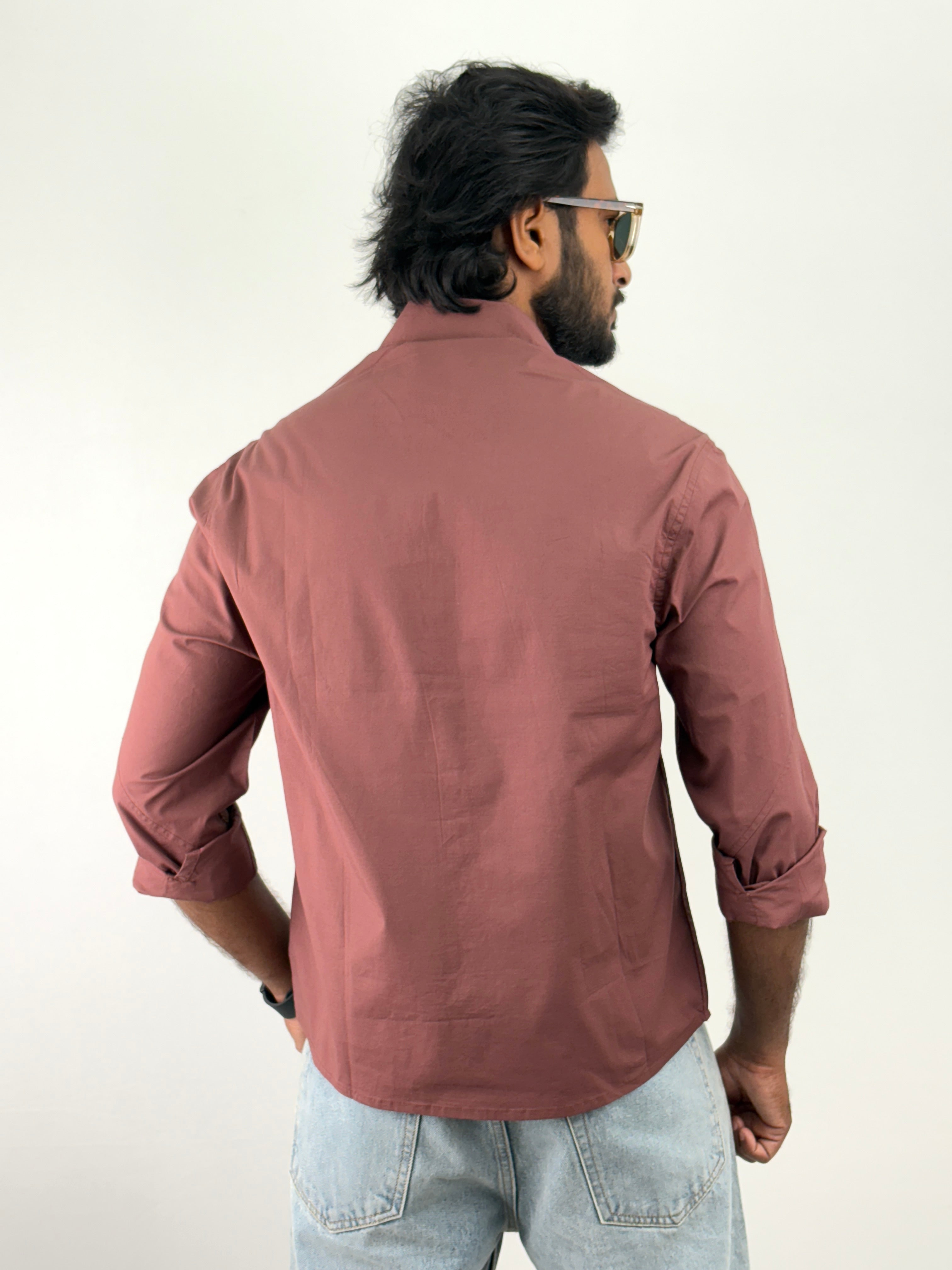 Burgundy Oversized Shirt