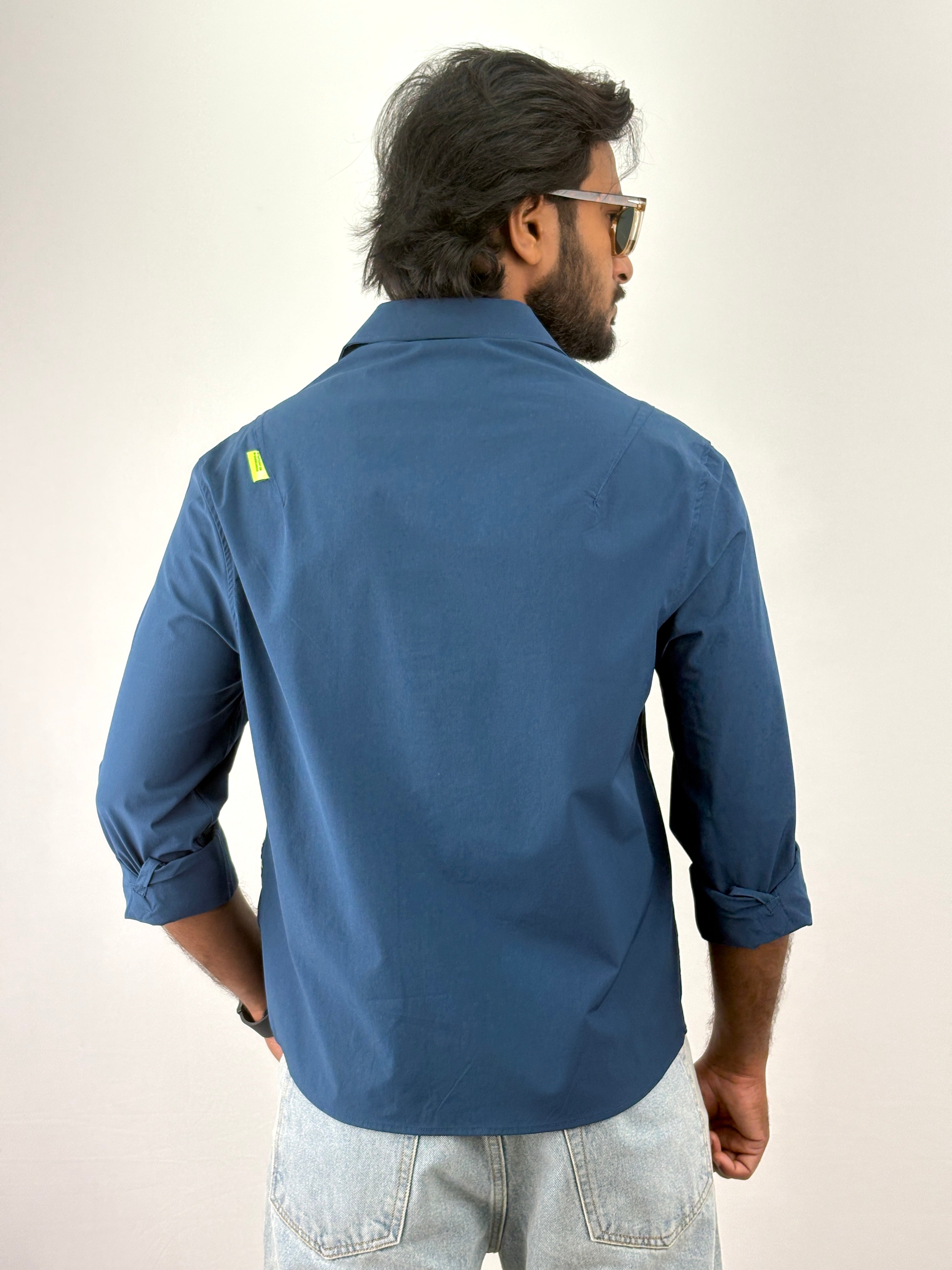 Blue Oversized Shirt
