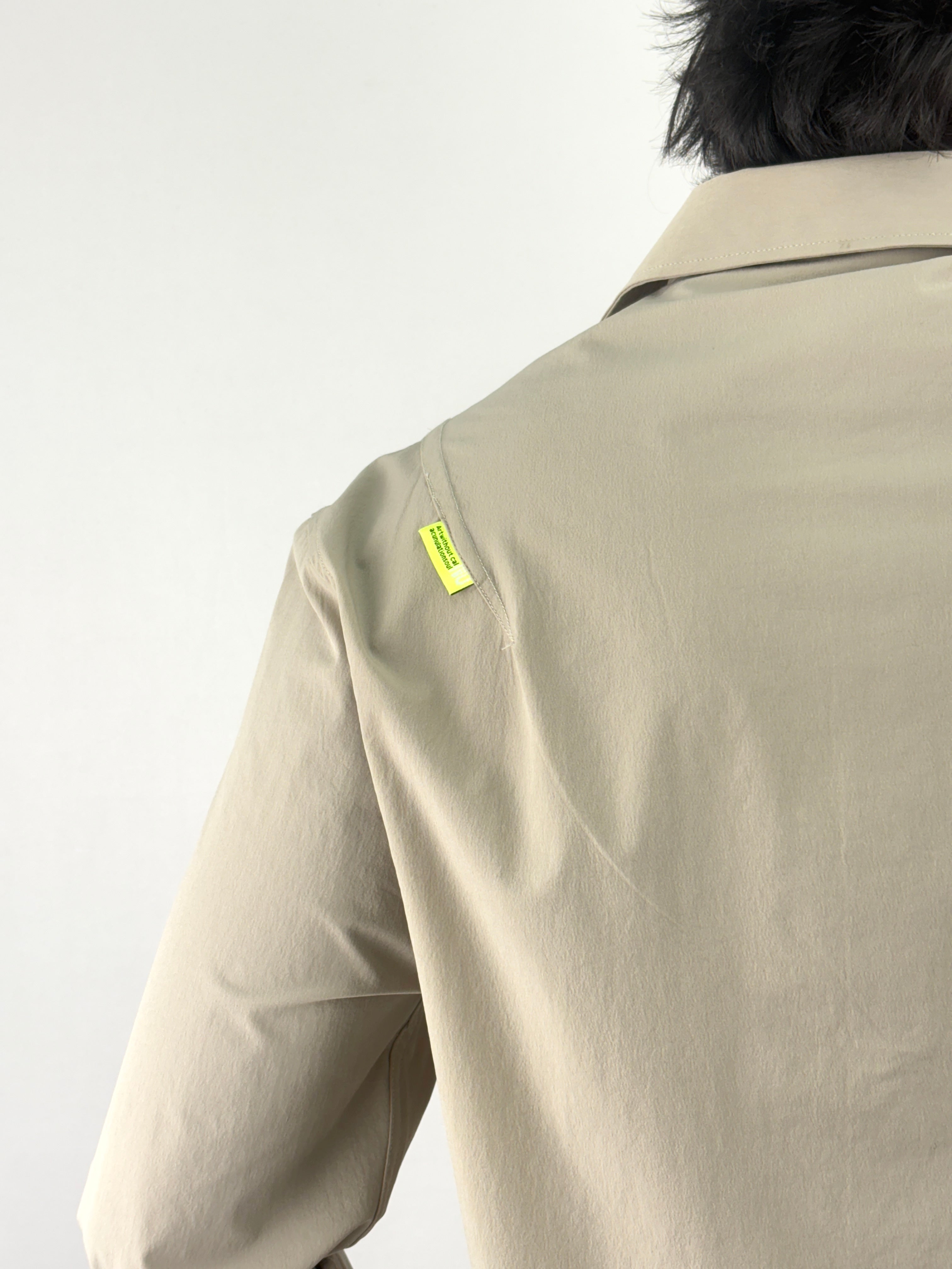 Dark Beige Oversized Shirt