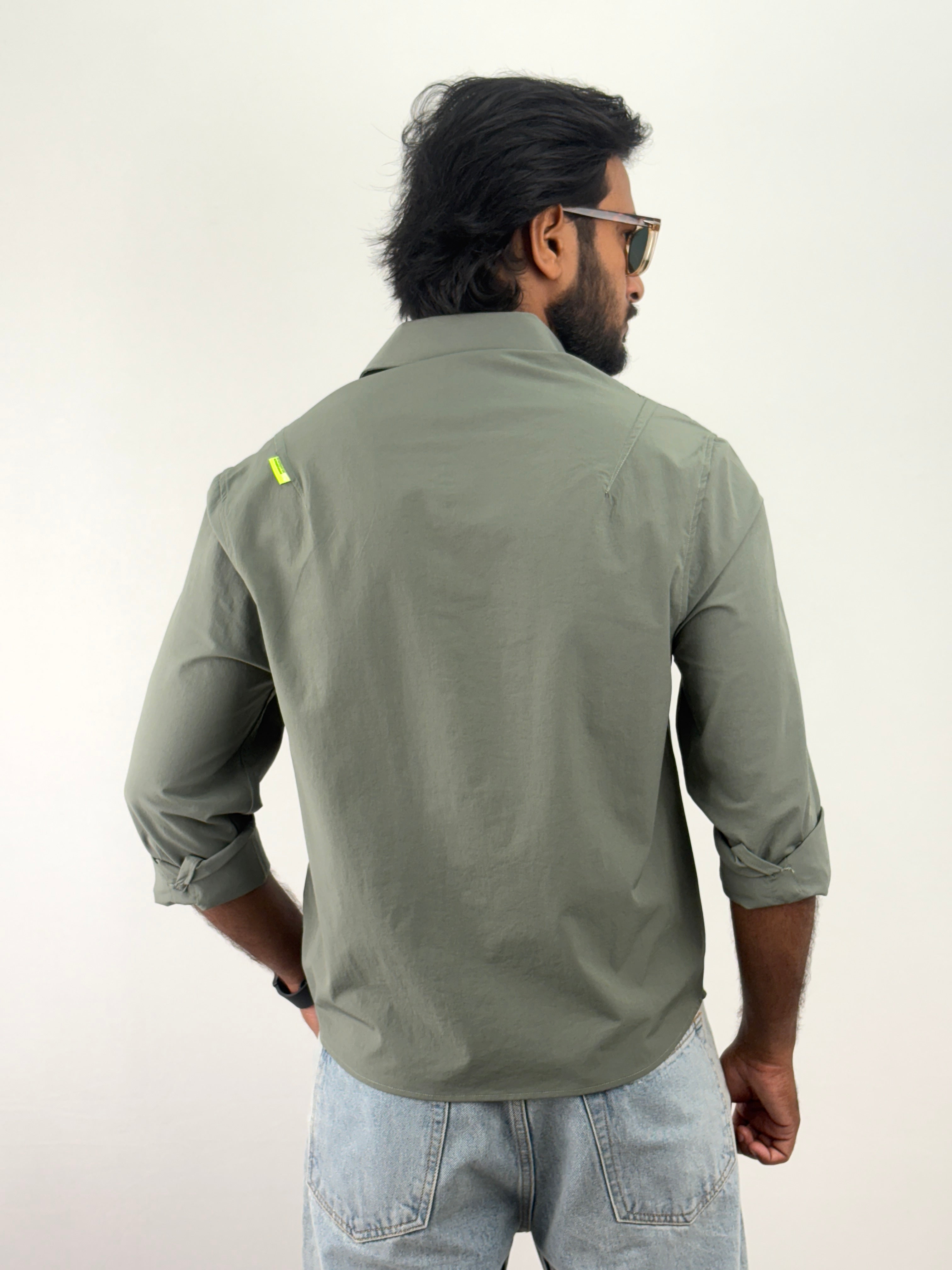 Green Oversized Shirt