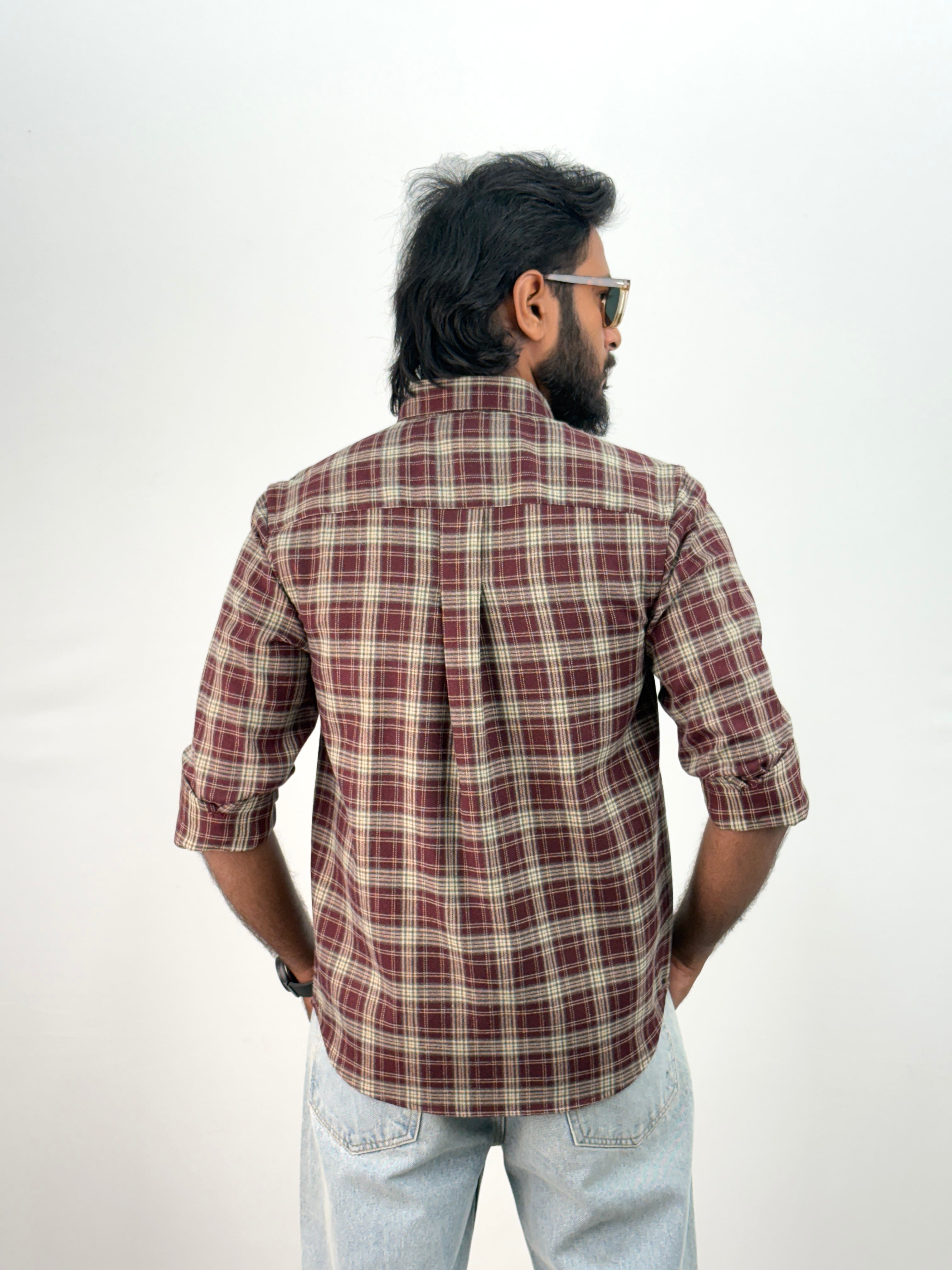 Maroon IMP Flannel Shirt