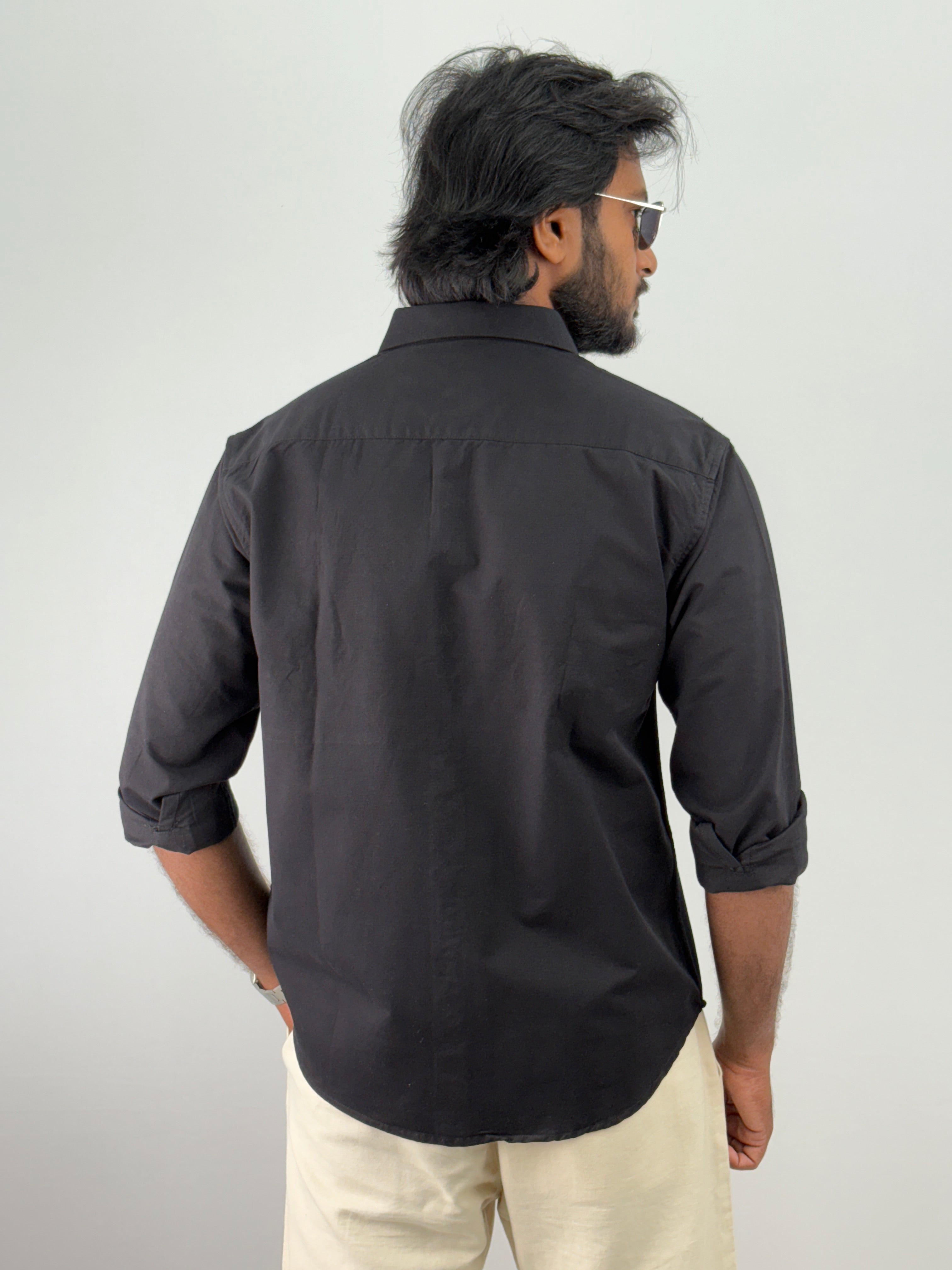 Black Embroidery Shirts
