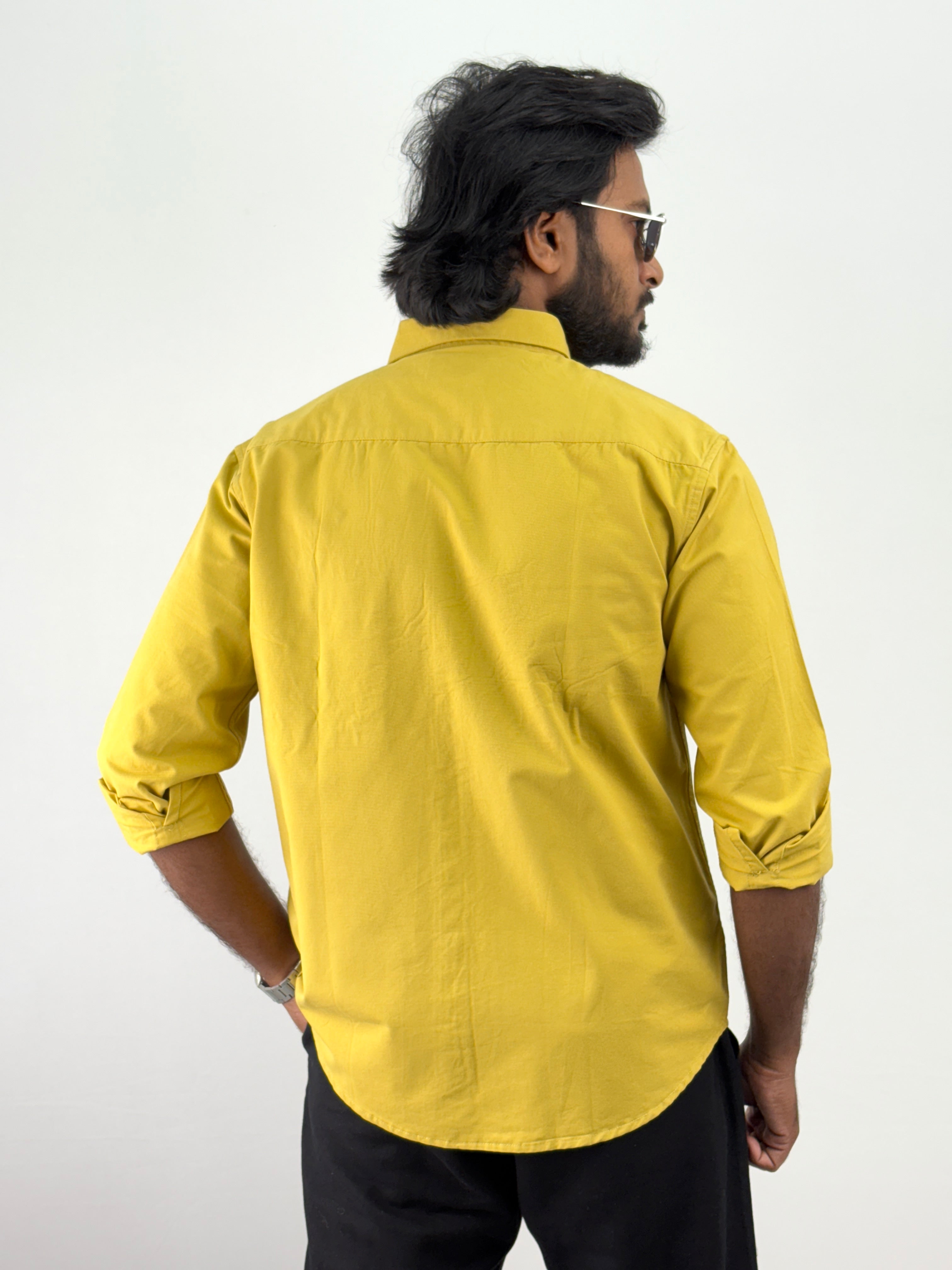 Yellow Embroidery Shirts