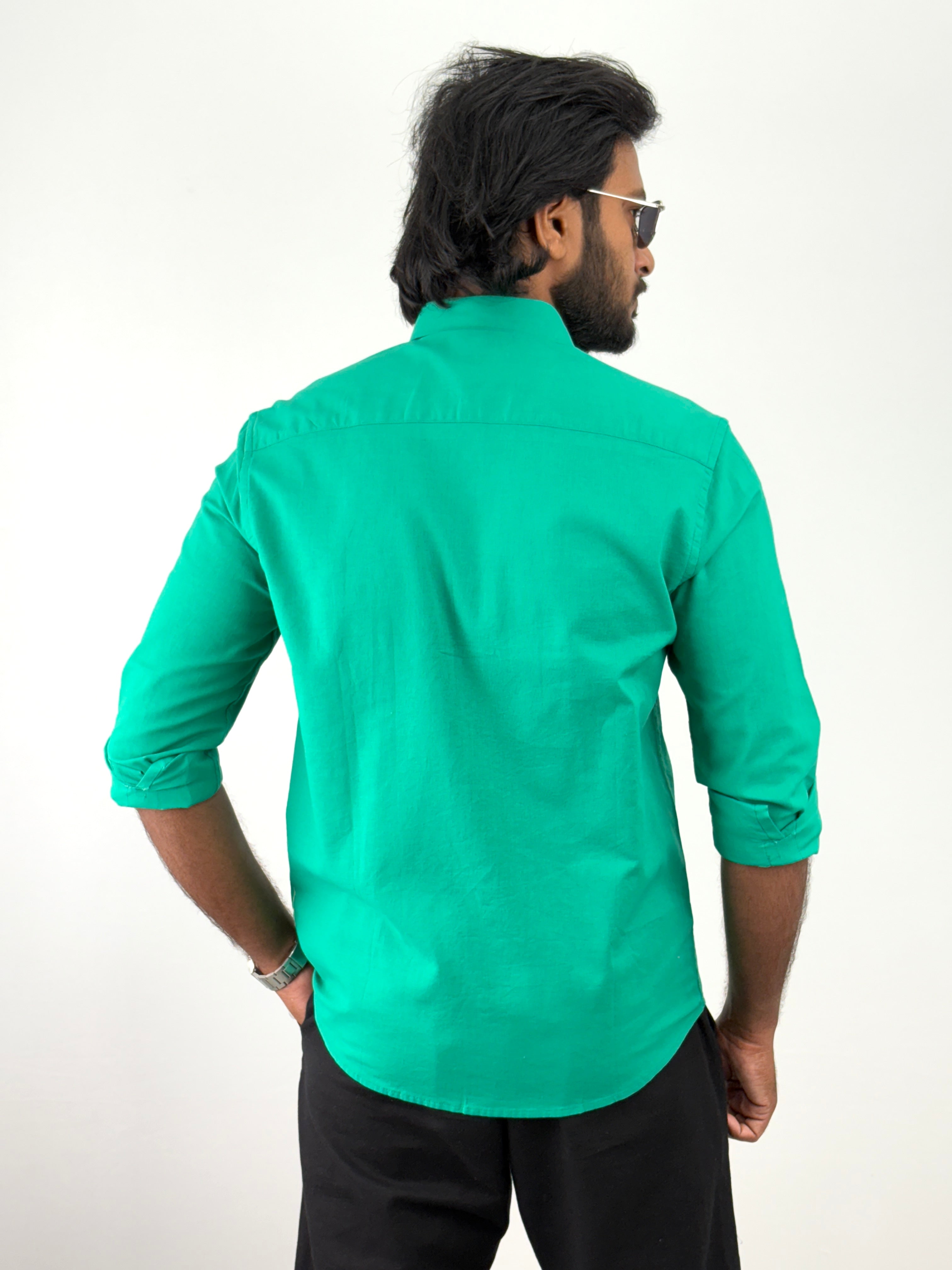 Emerald Linen Shirt