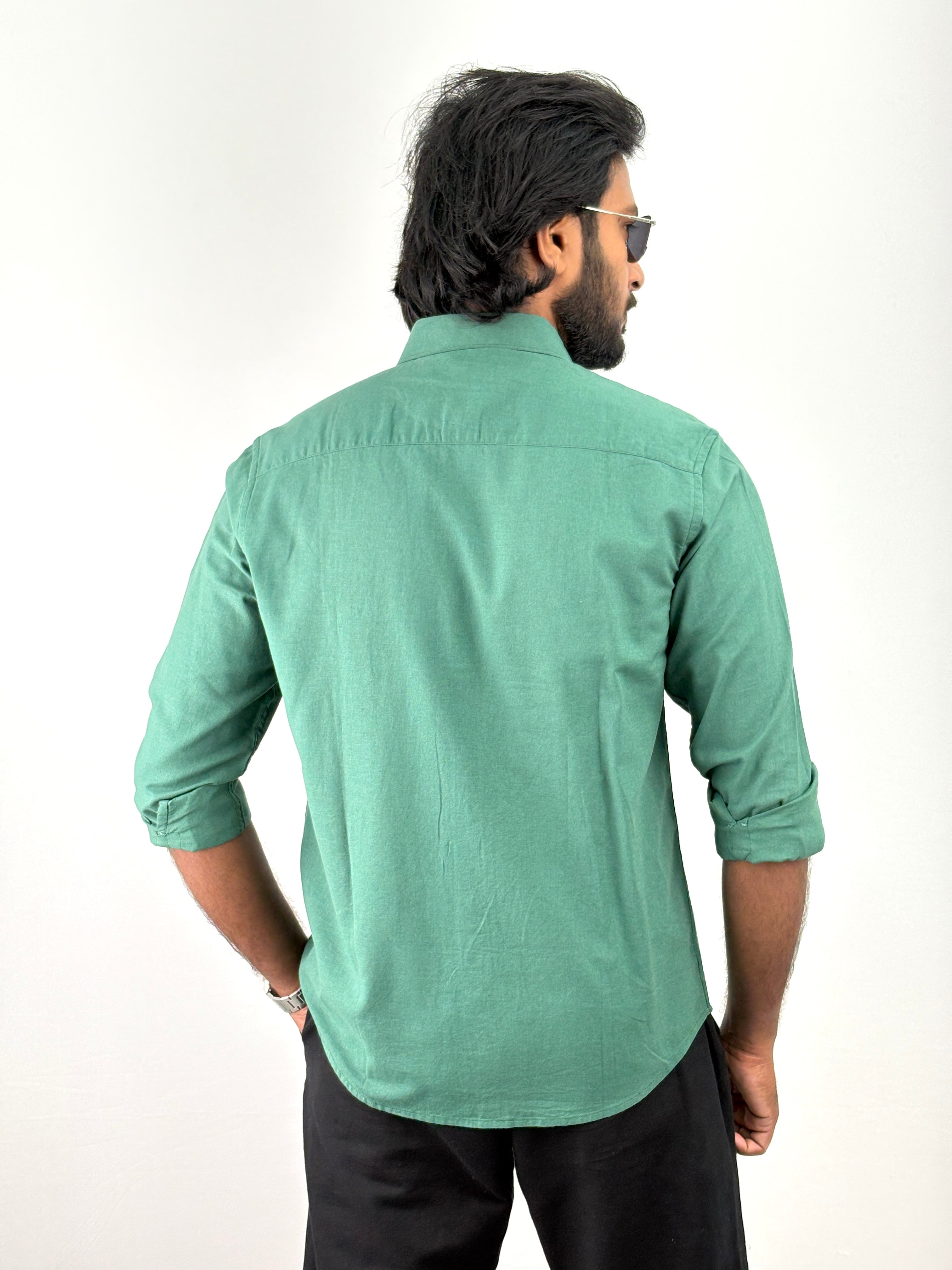 Green Linen Shirt