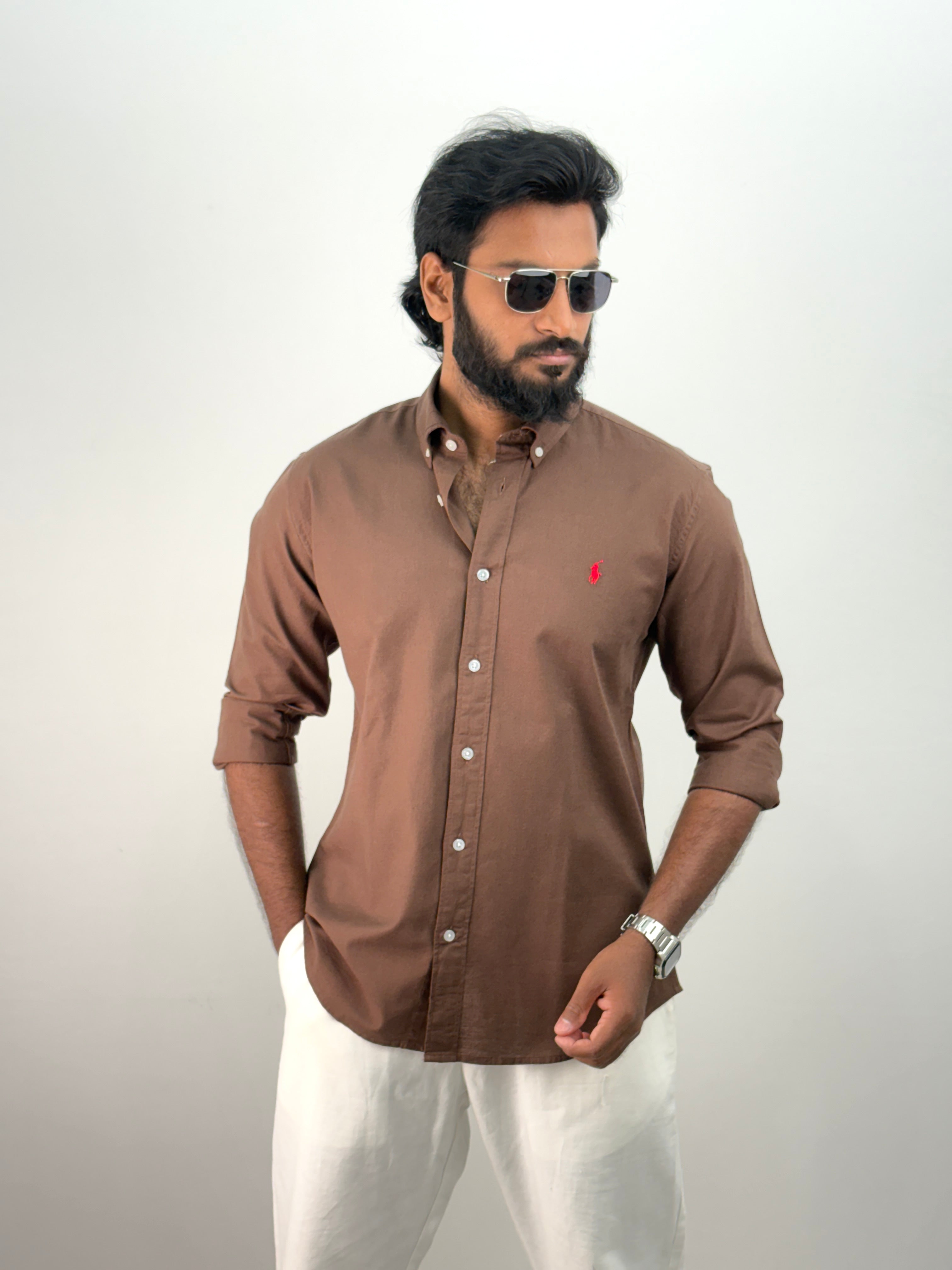 Brown Linen Shirt
