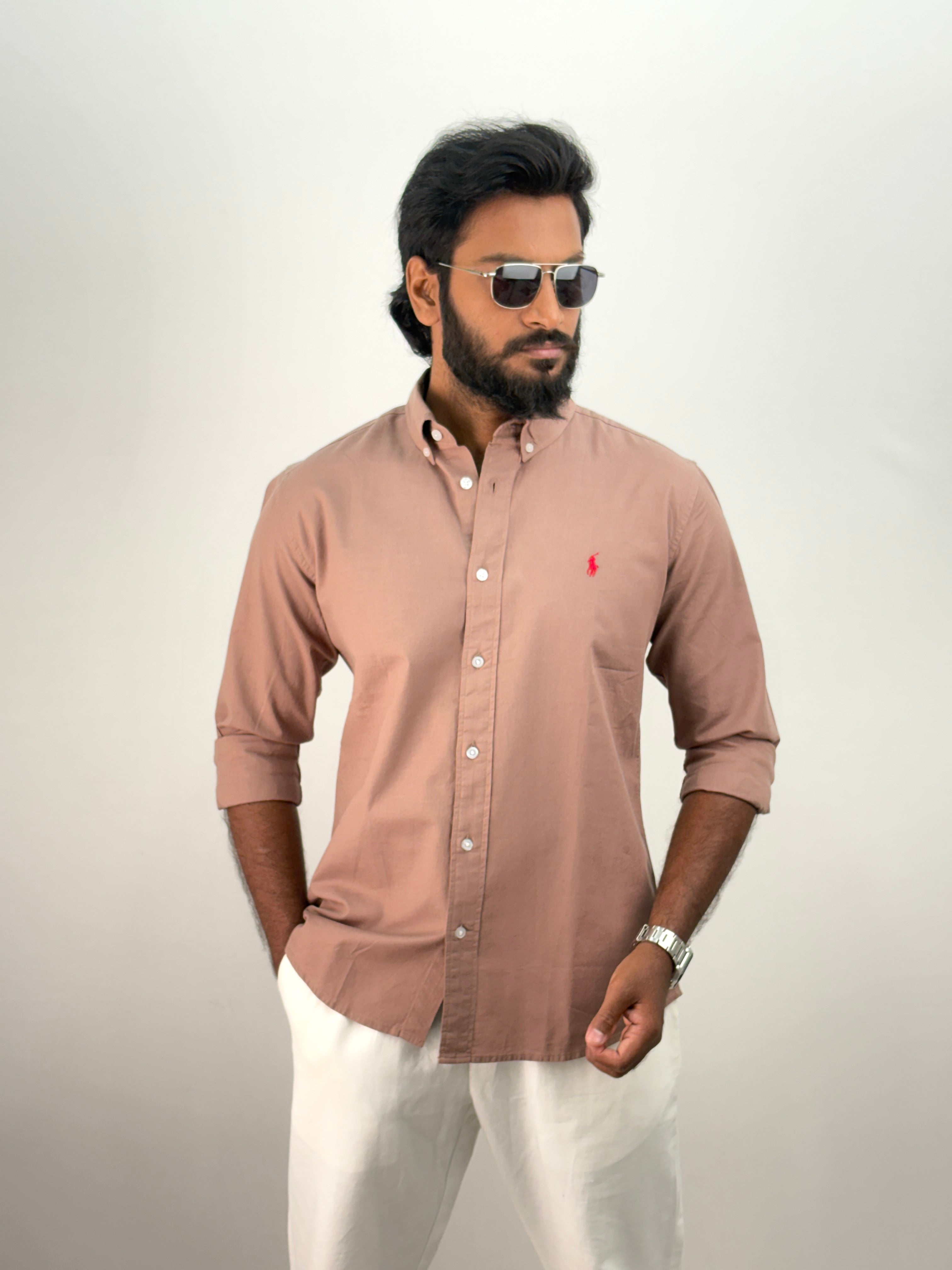 Light Brown Linen Shirt