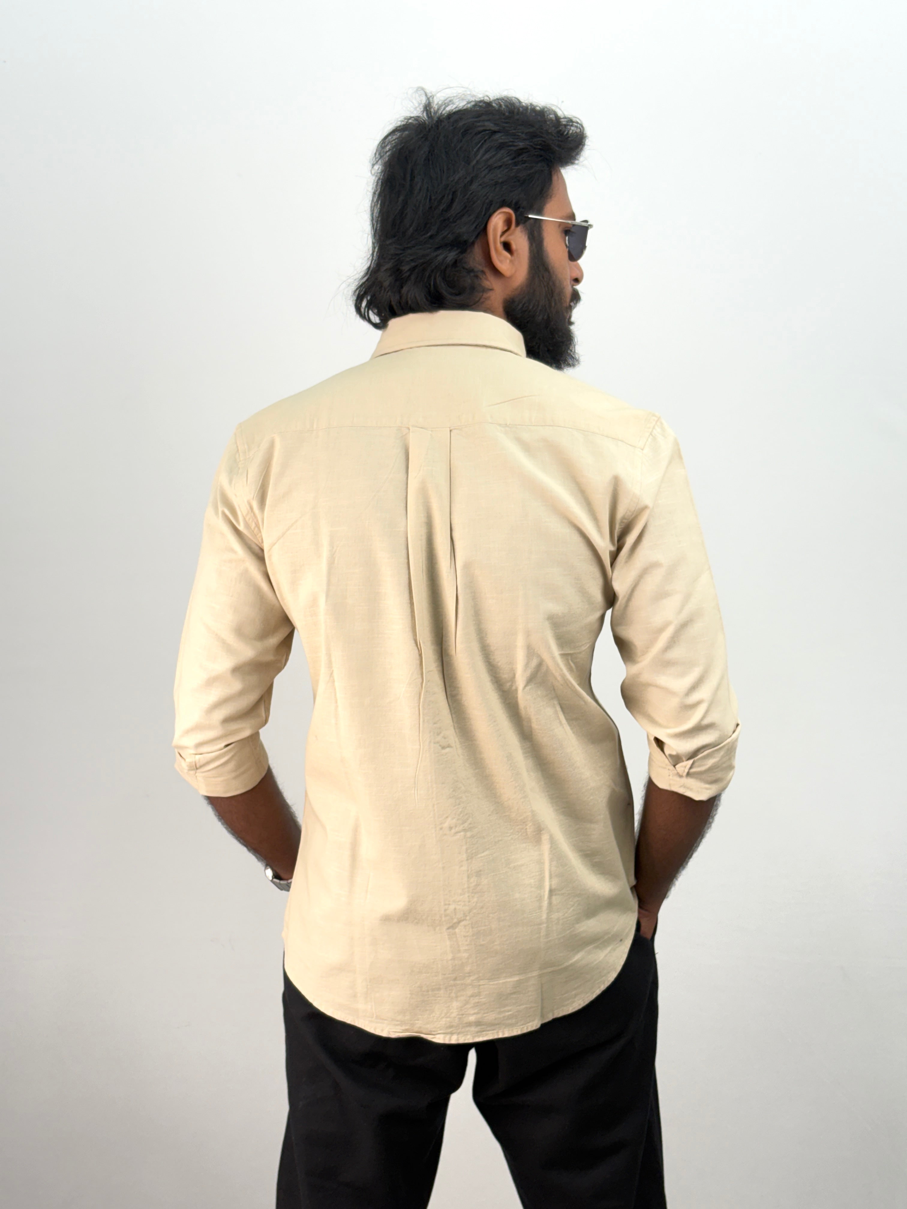 Beige Linen Shirt