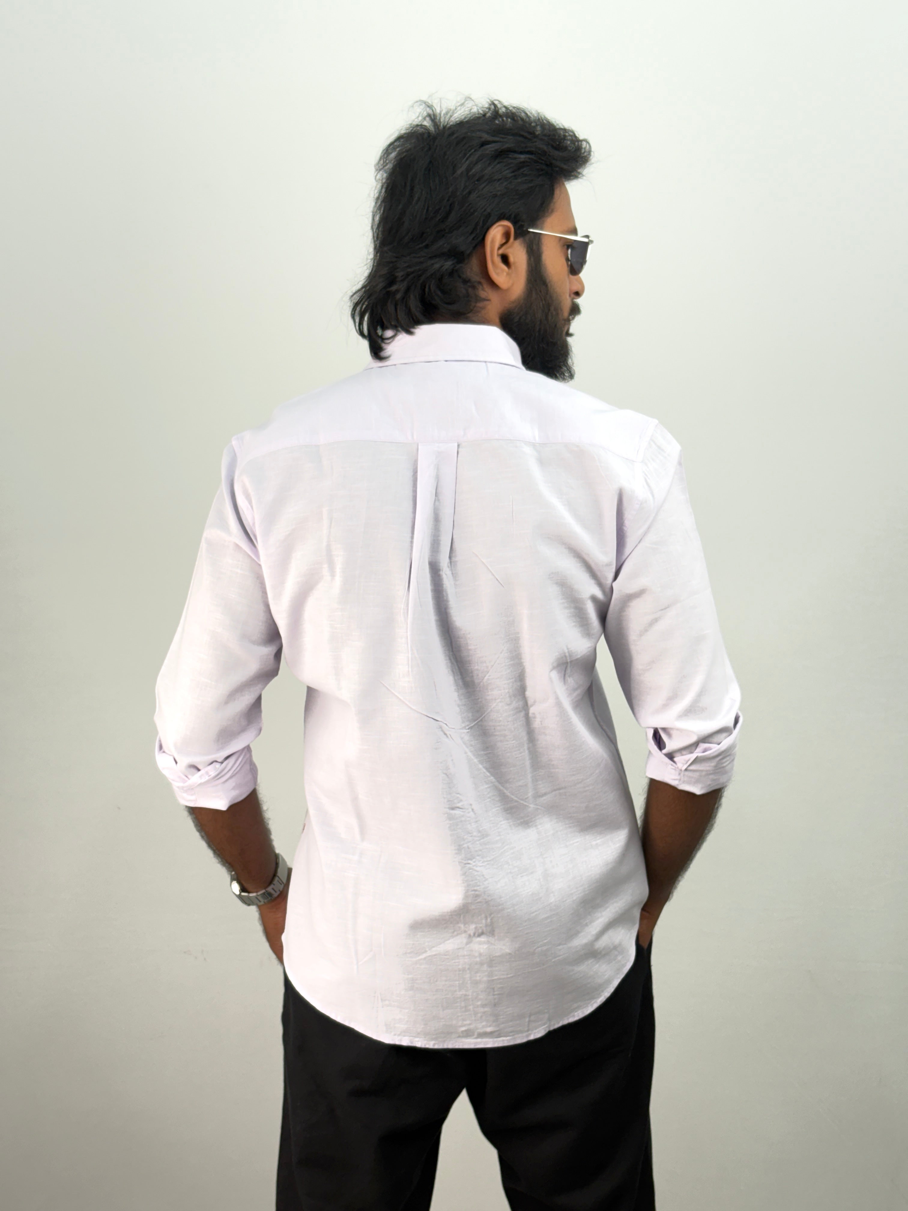 Light Lavender Linen Shirt