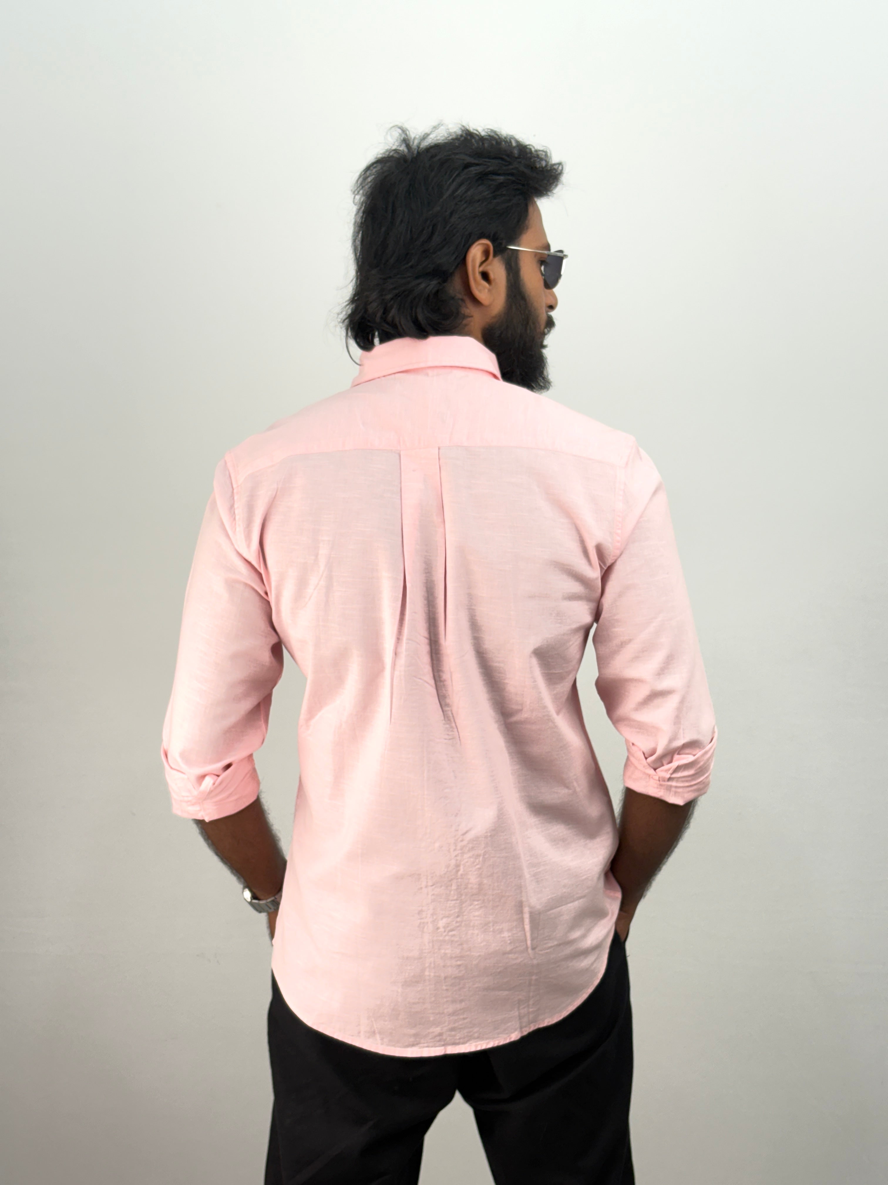 Light Pink Linen Shirt