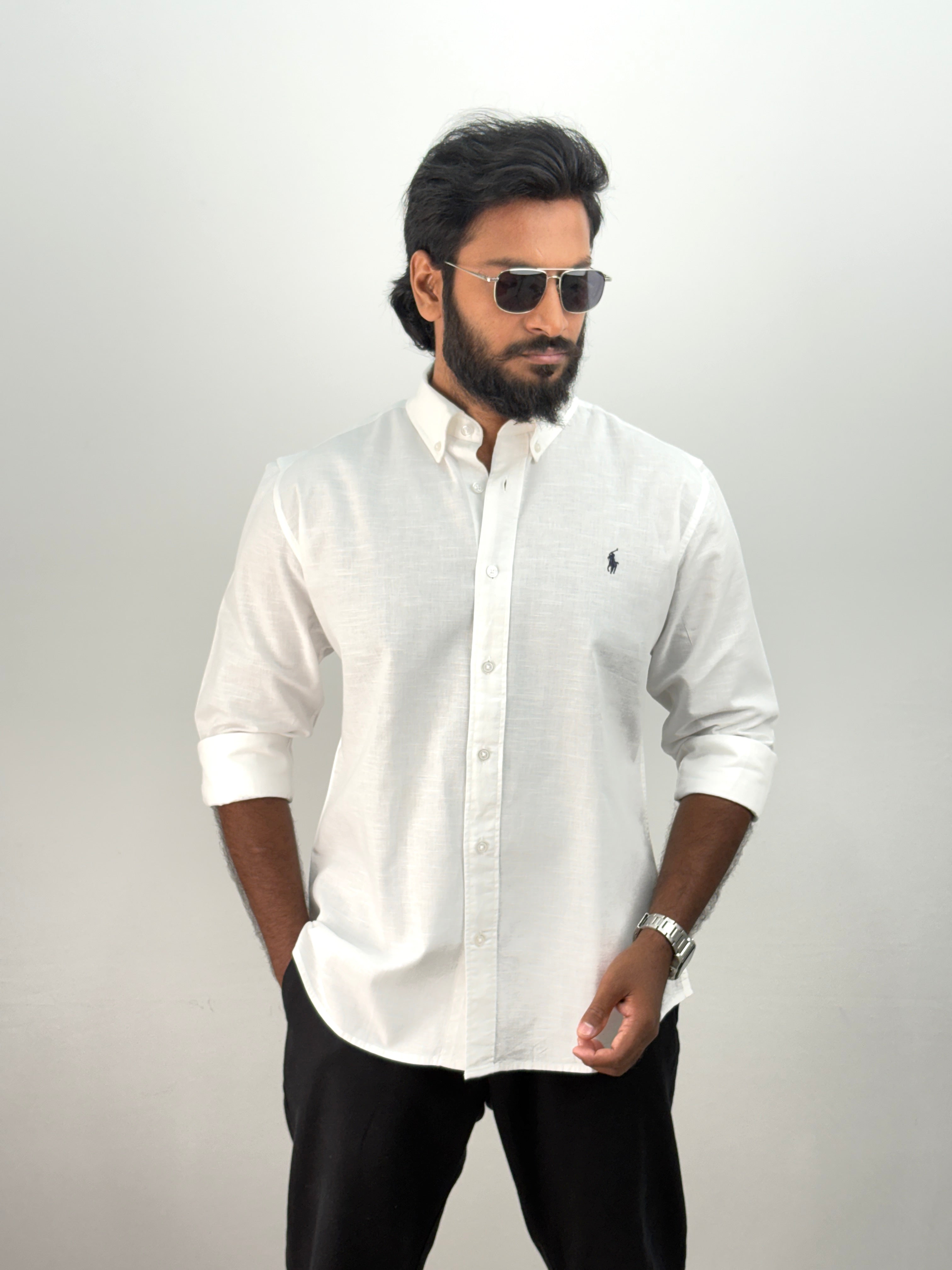 White Linen Shirt