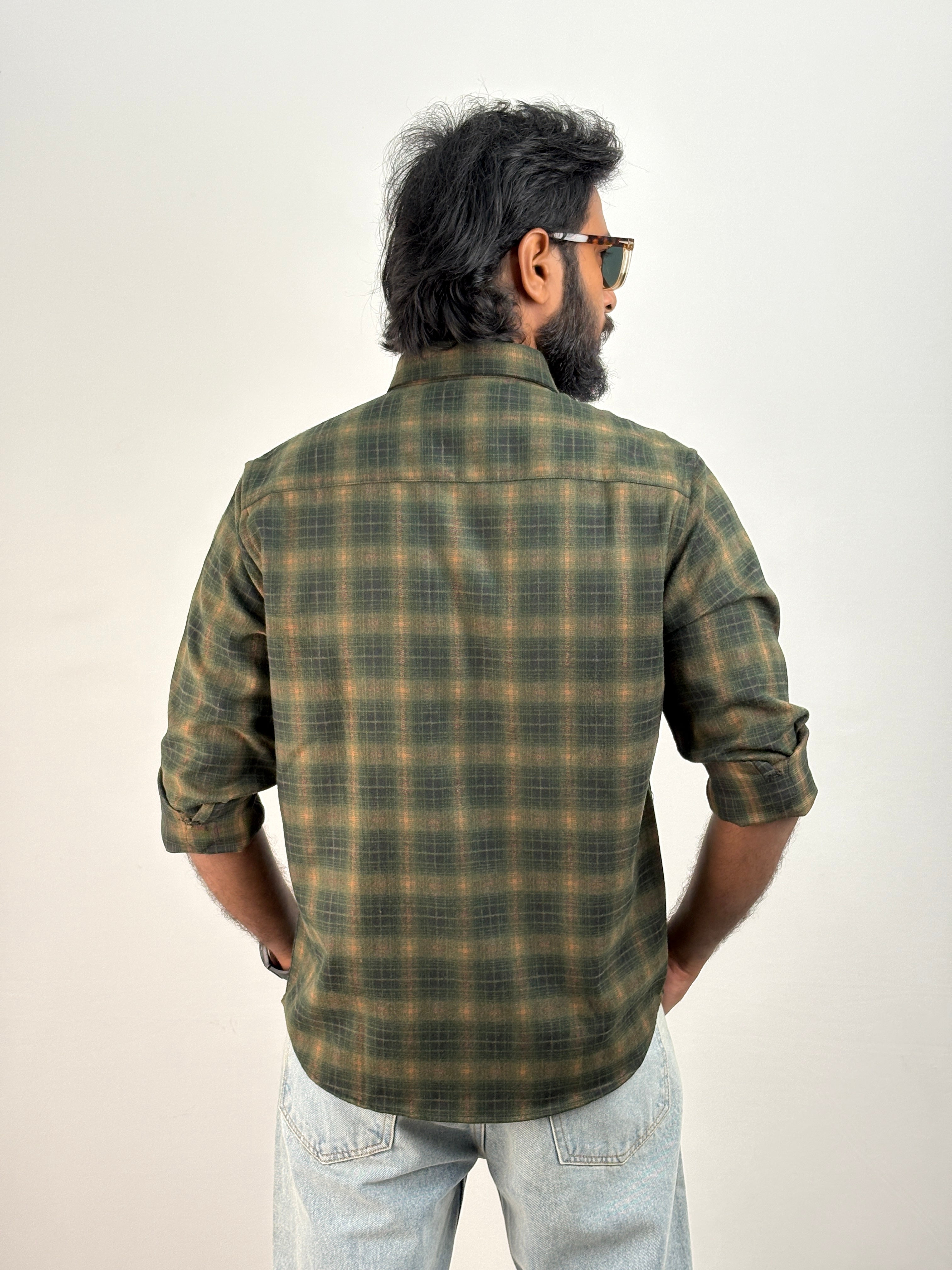 Green IMP Flannel Shirt