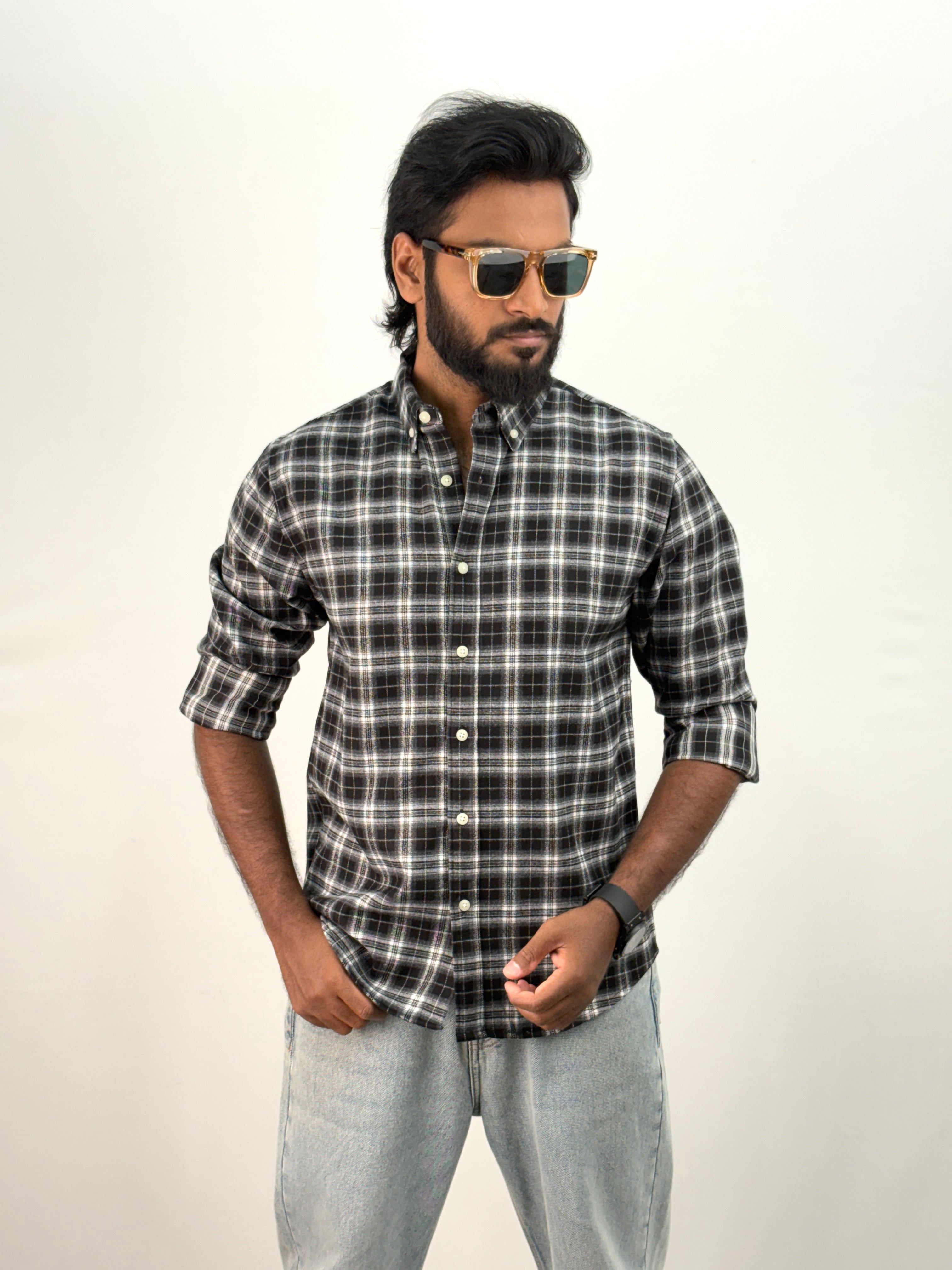 Black IMP Flannel Shirt