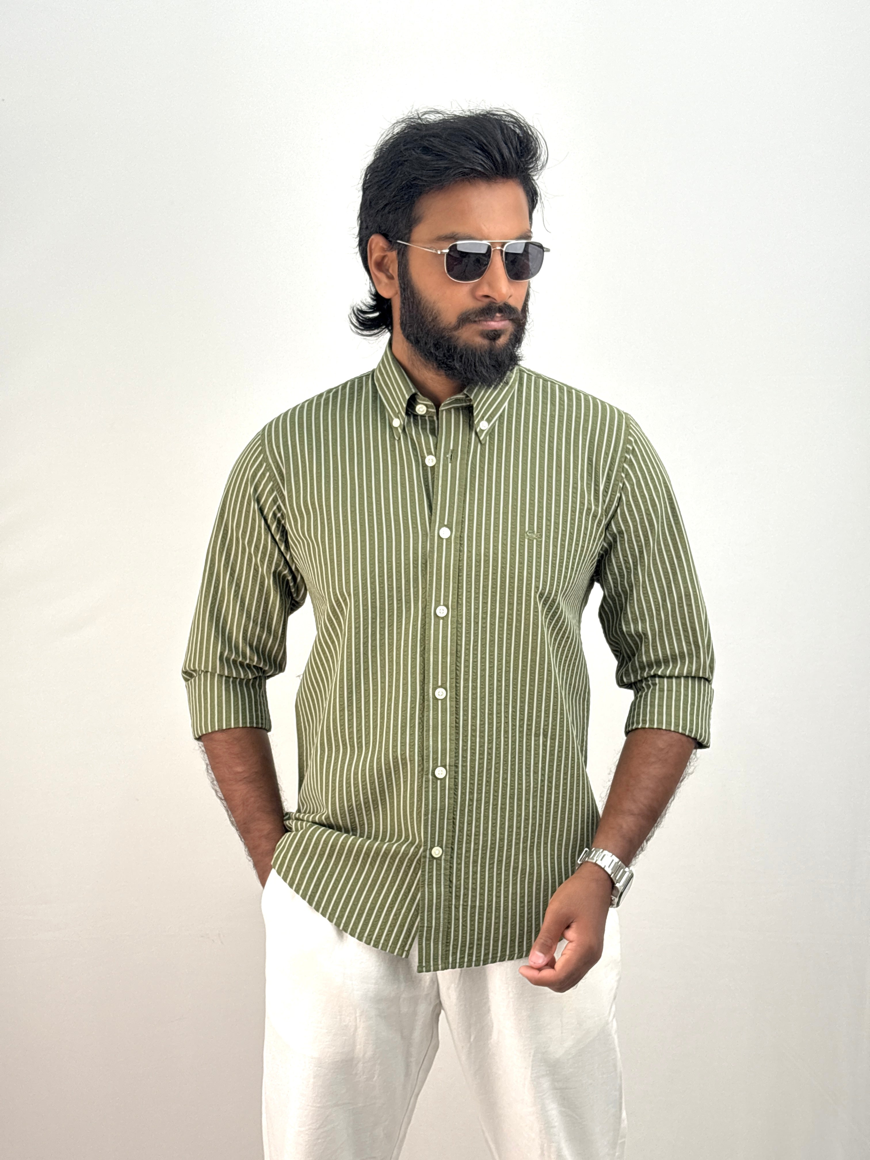 Green Stripe Shirt #
