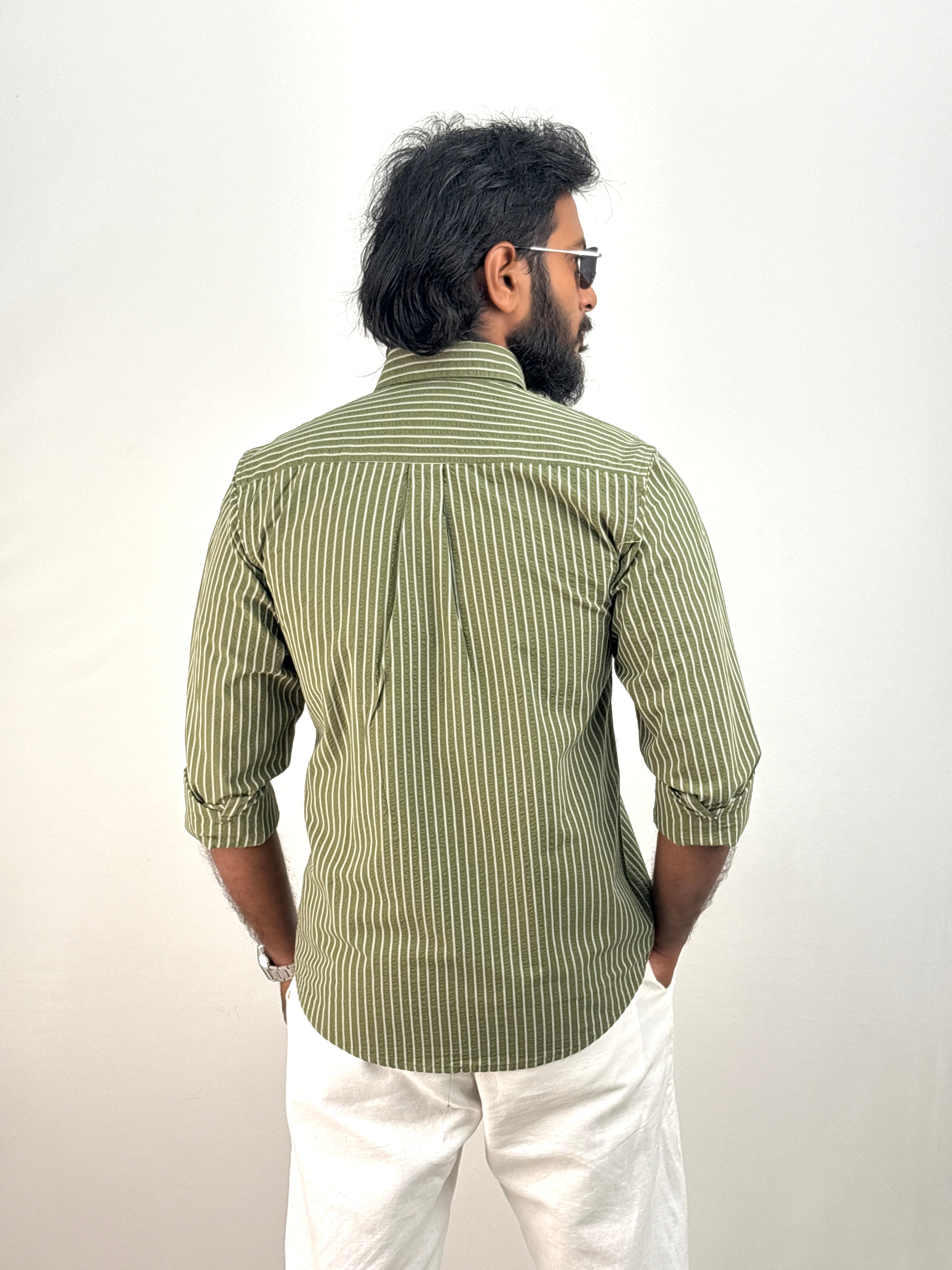 Green Stripe Shirt #