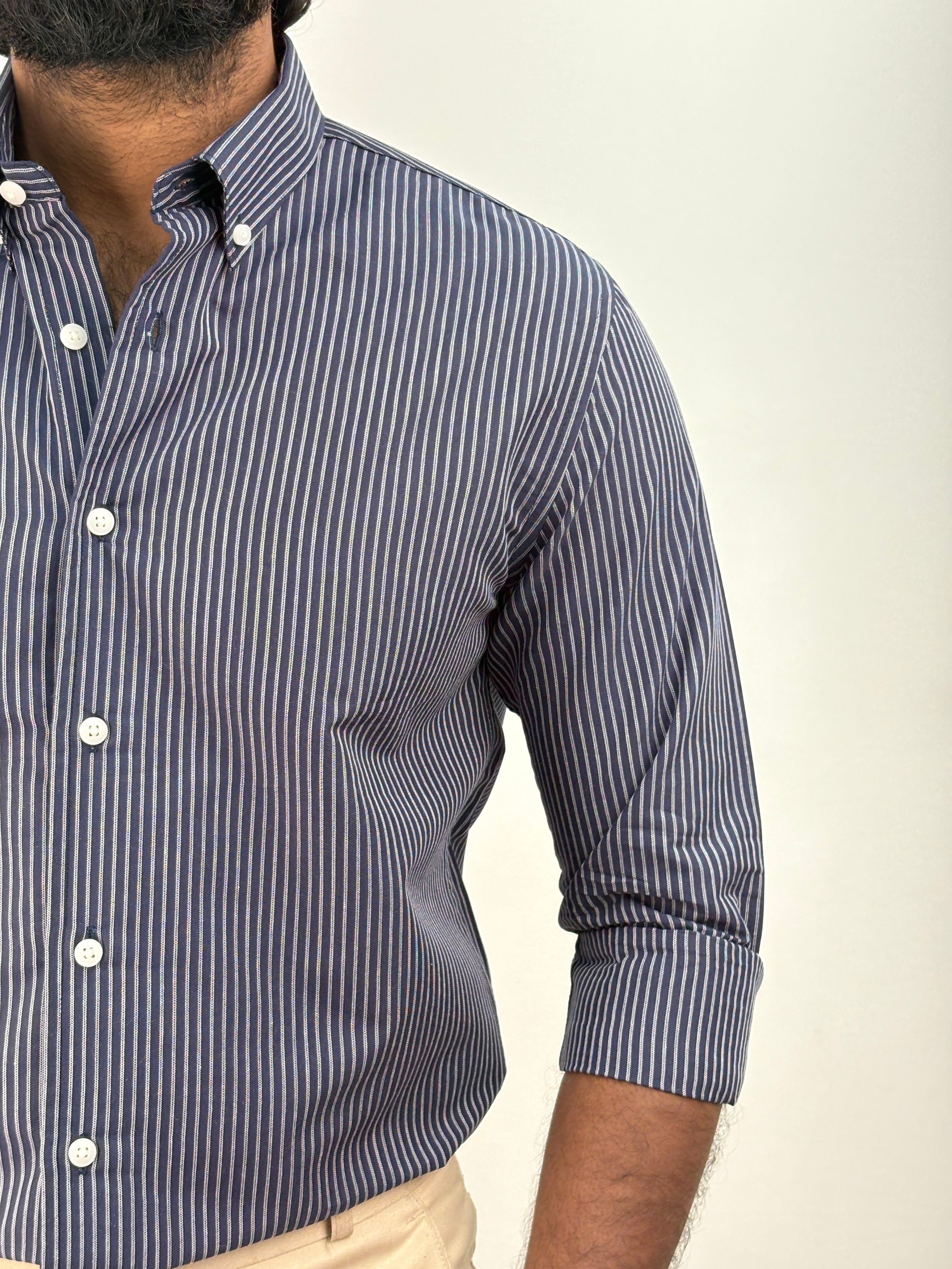 Navy IMP Stripe Shirt