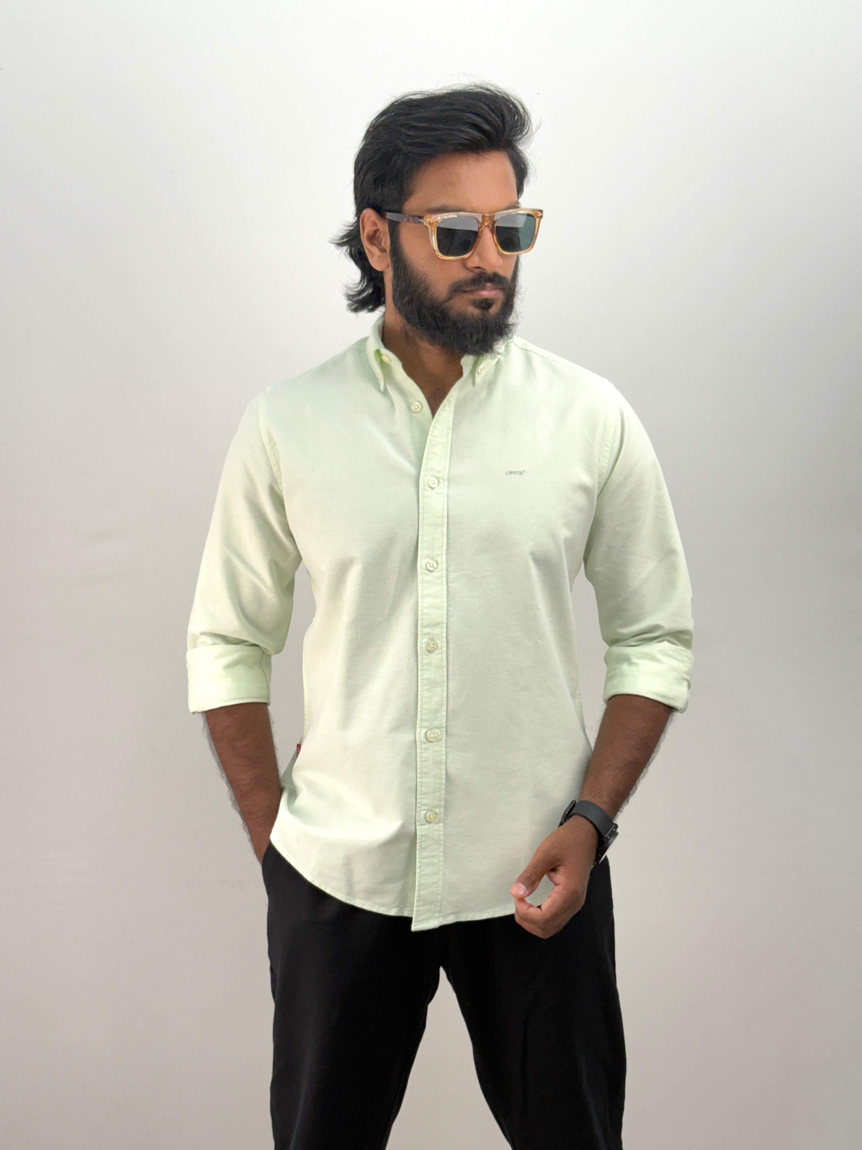 Light Green Plain Shirt