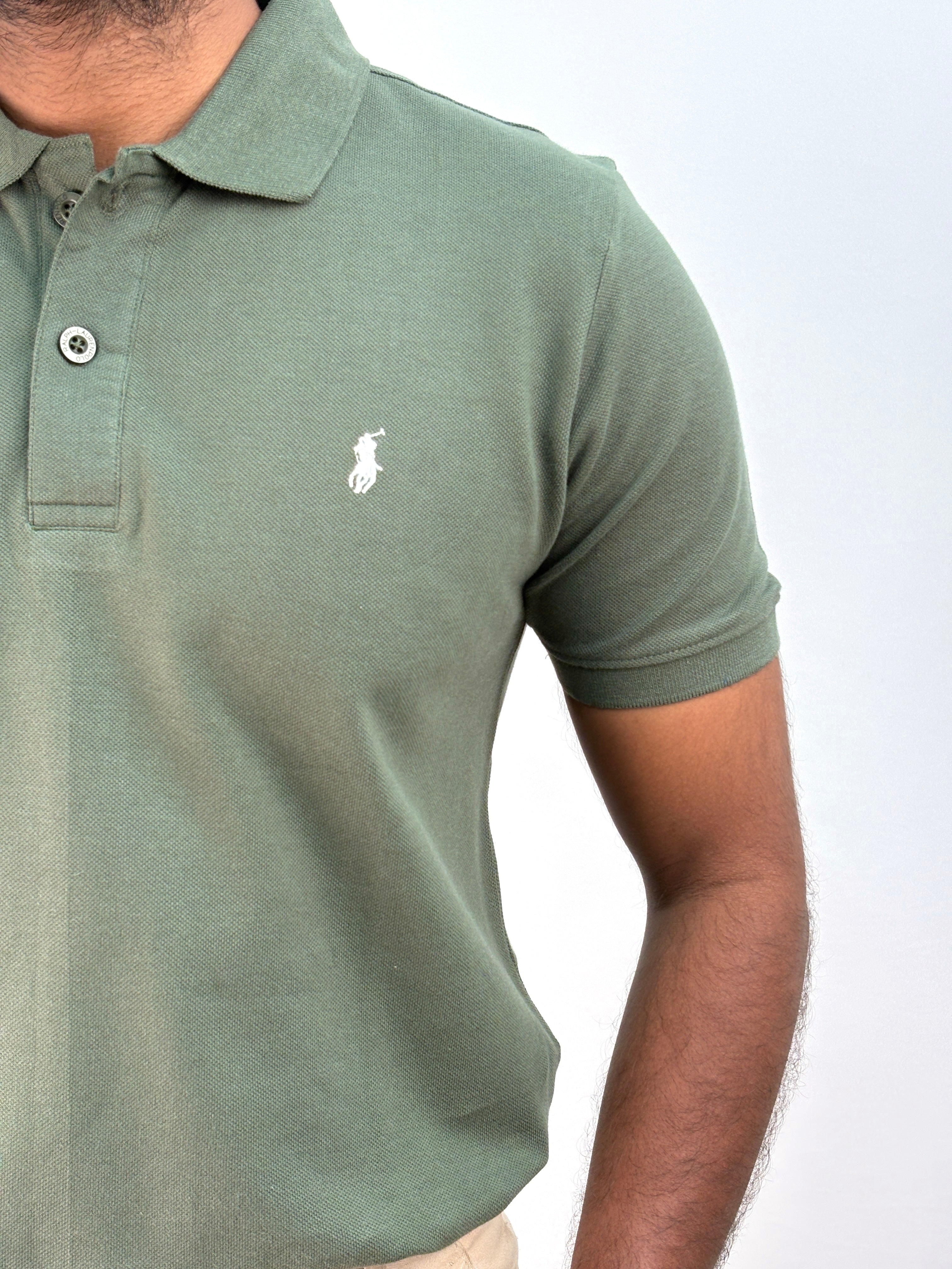 Green Half Sleeve Polo T-shirt