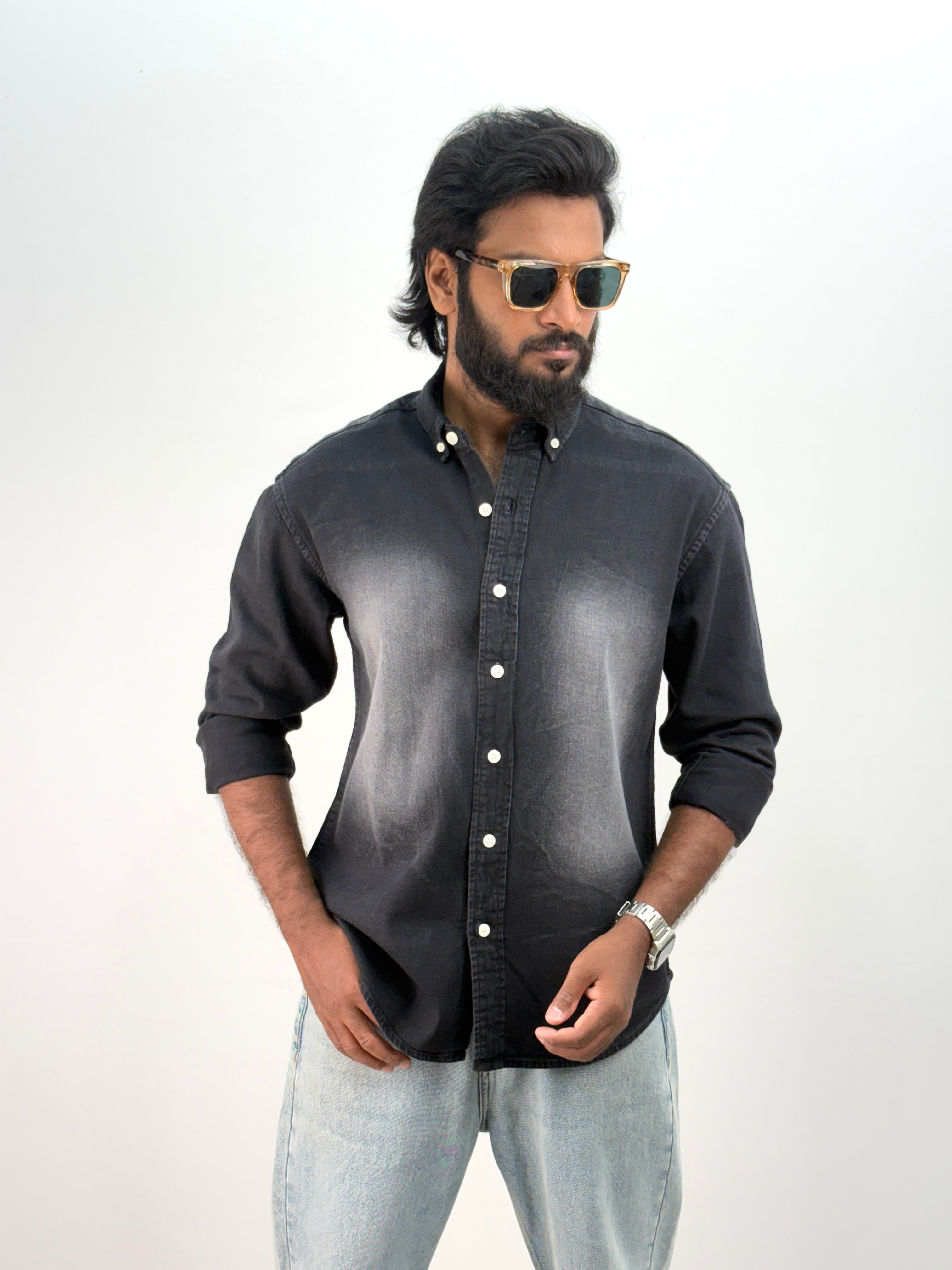Black Shade Denim Shirt 2