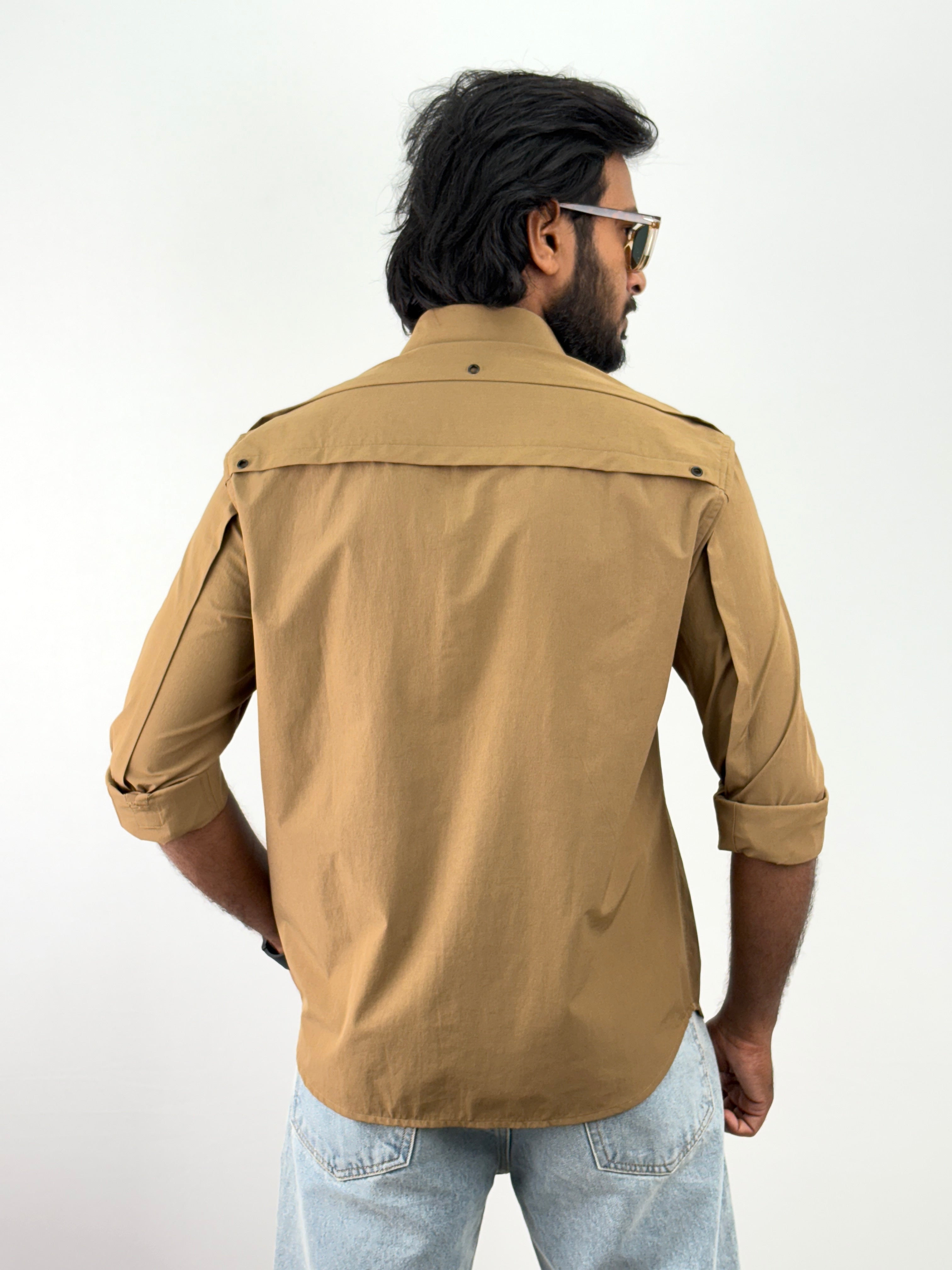 Brown Oversized Shirt