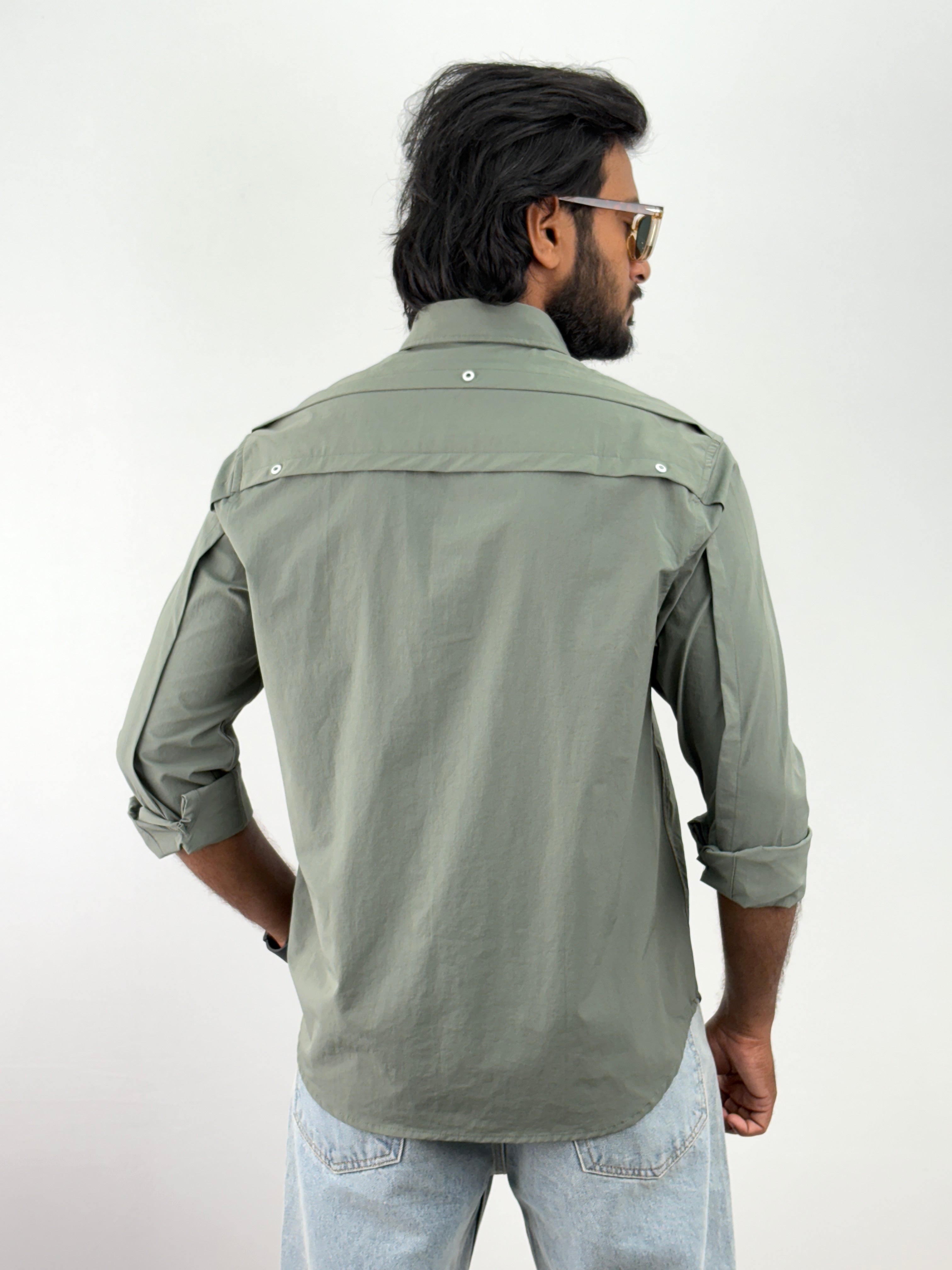 Green Oversized Shirt