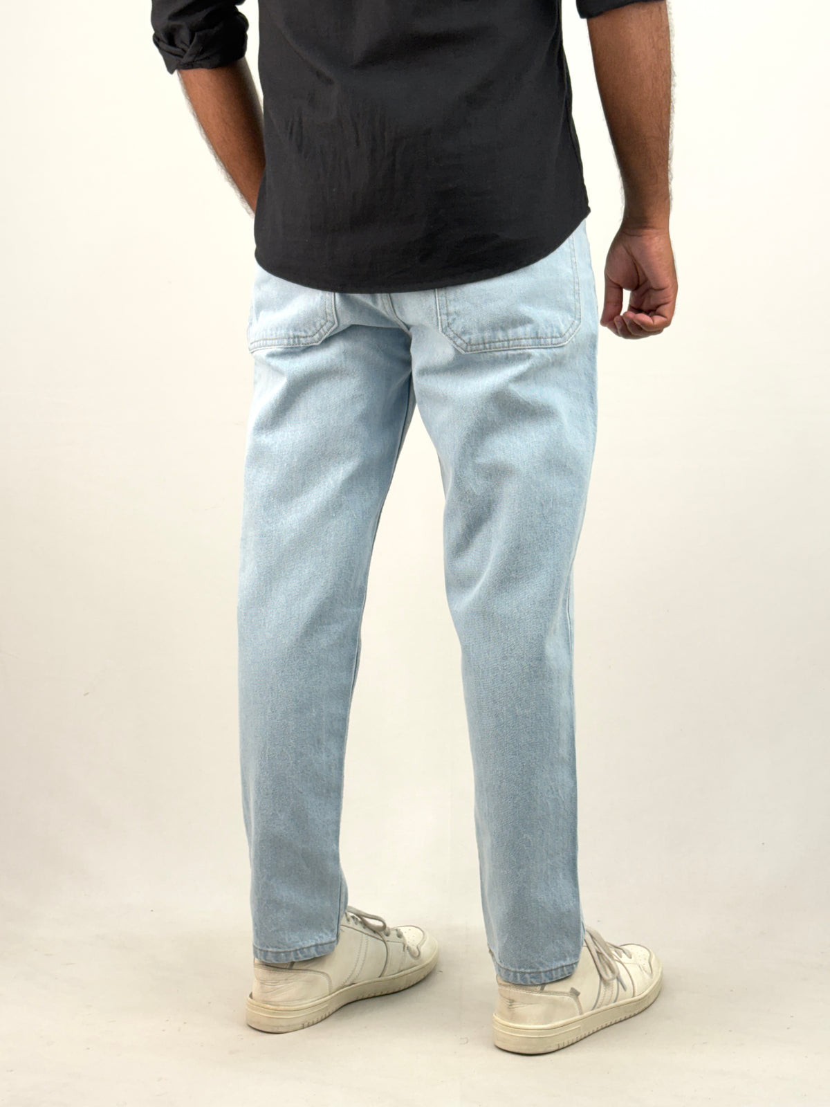 Ice Blue Semi Baggy Jean