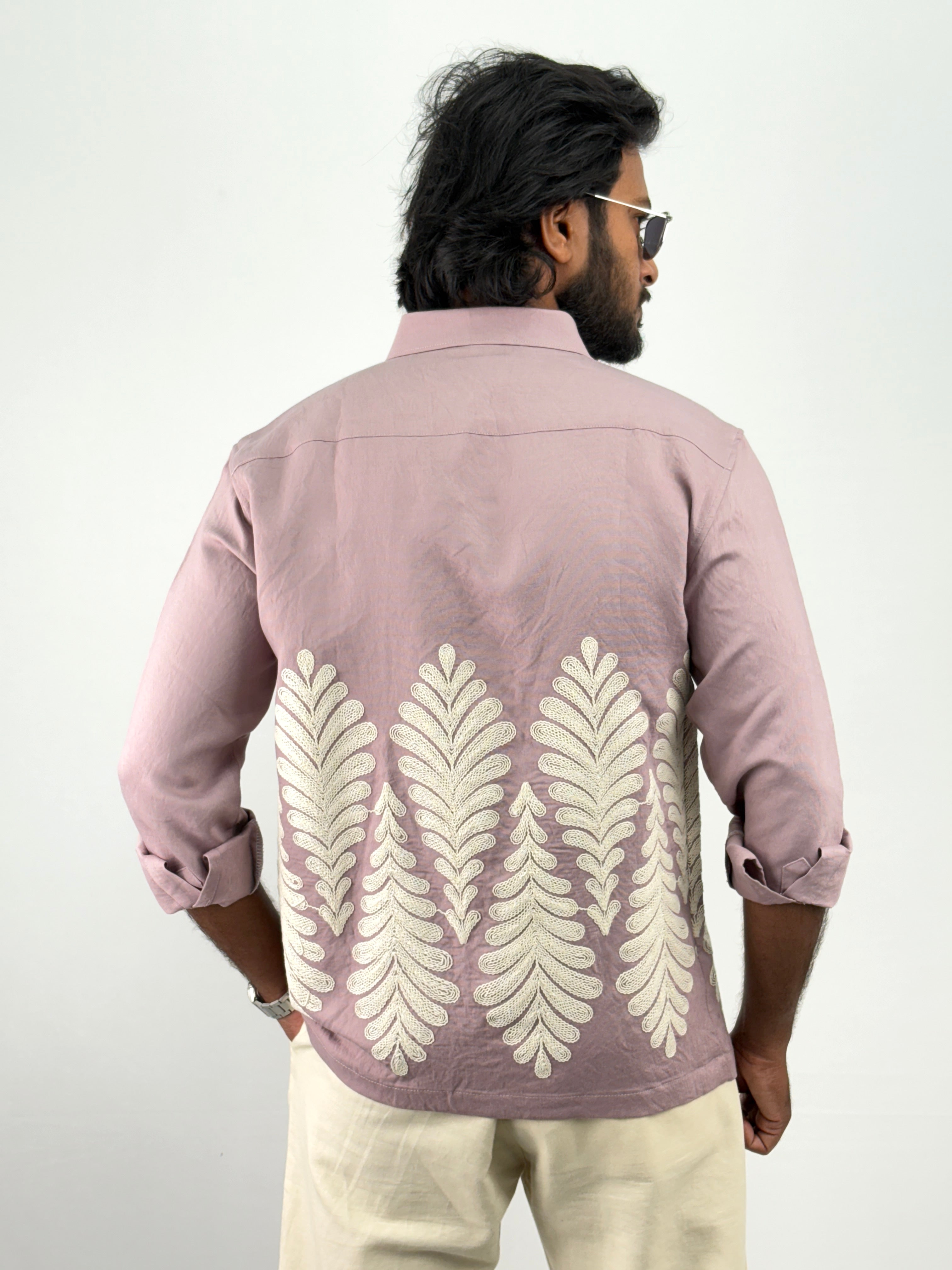 Lavender Embroidery Shirts