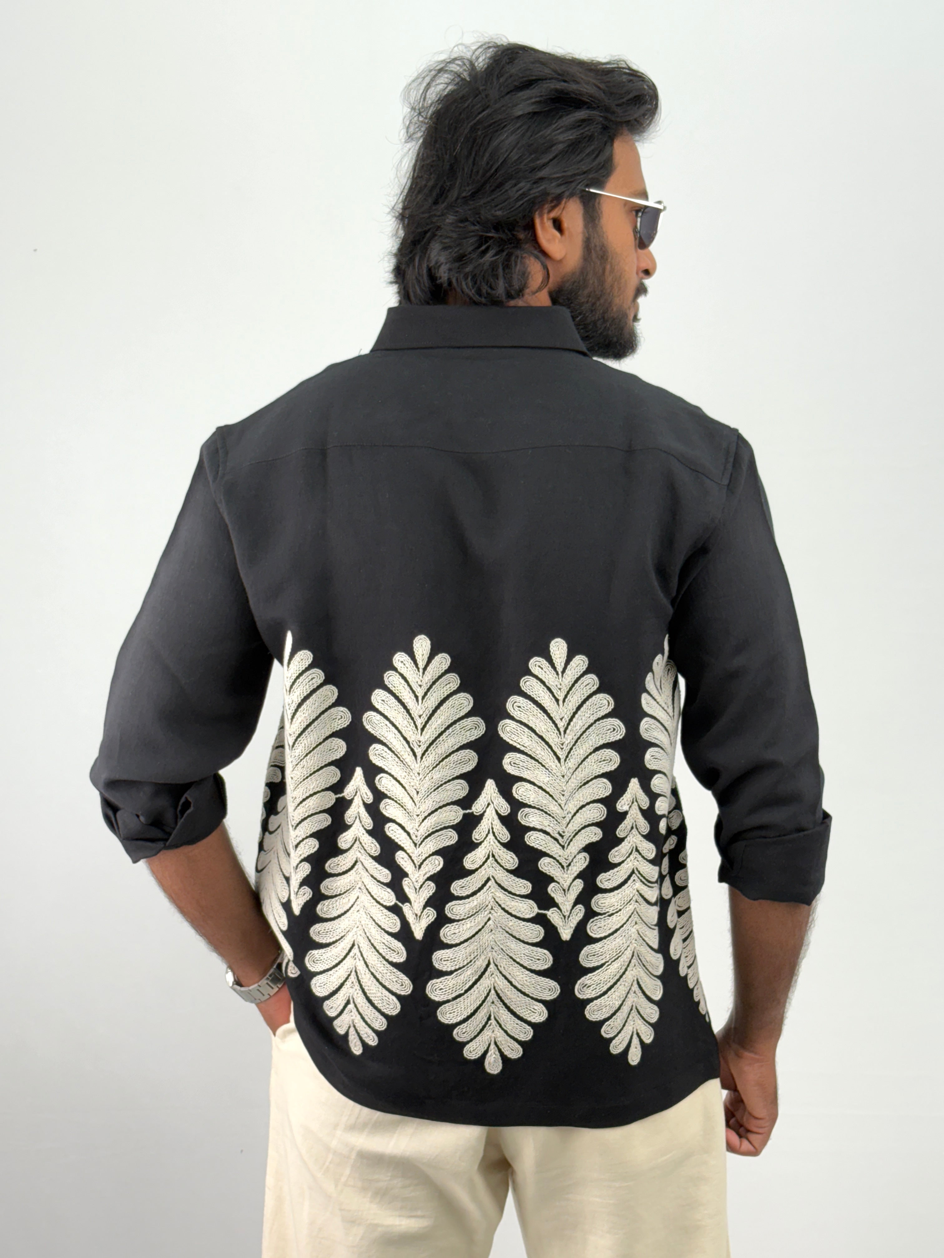 Black Embroidery Shirts