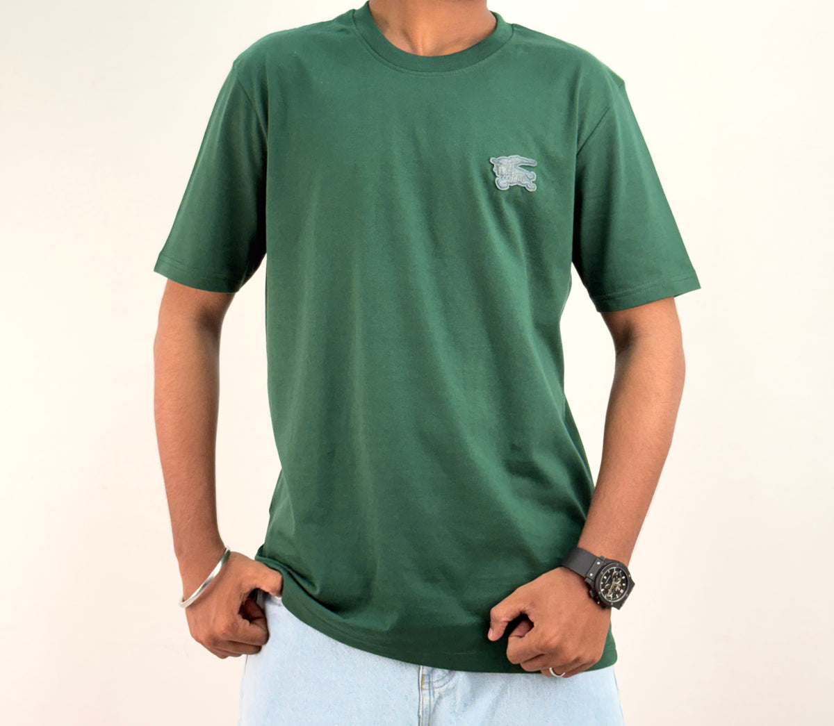 Dark Green Half Sleeve T-Shirt