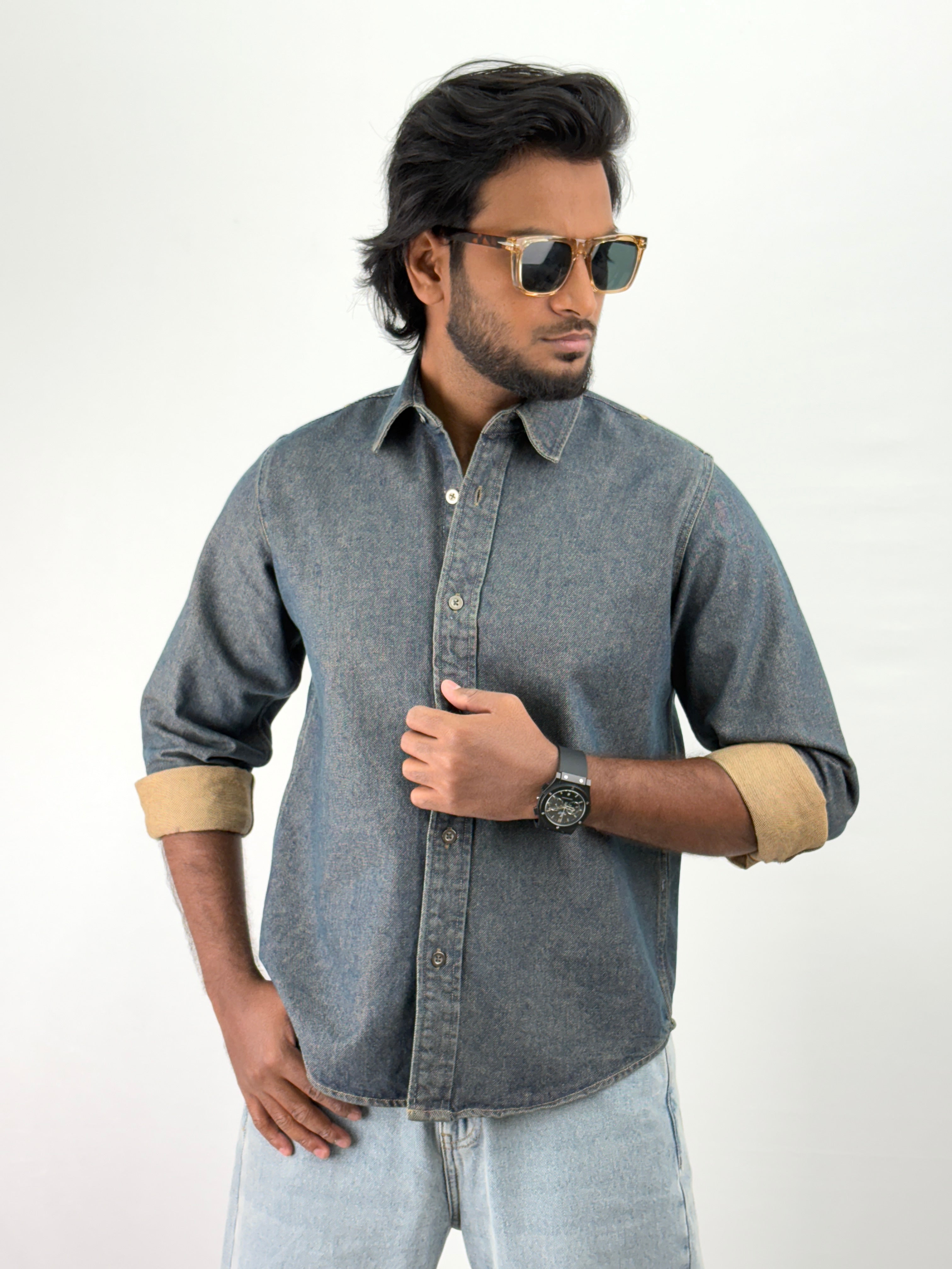 Denim Blue Denim Shirts