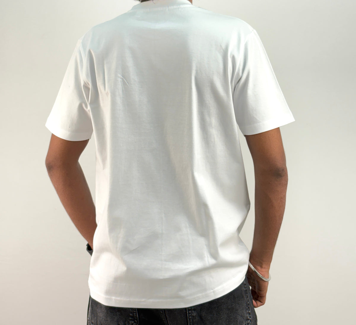 White Half Sleeve T-Shirt