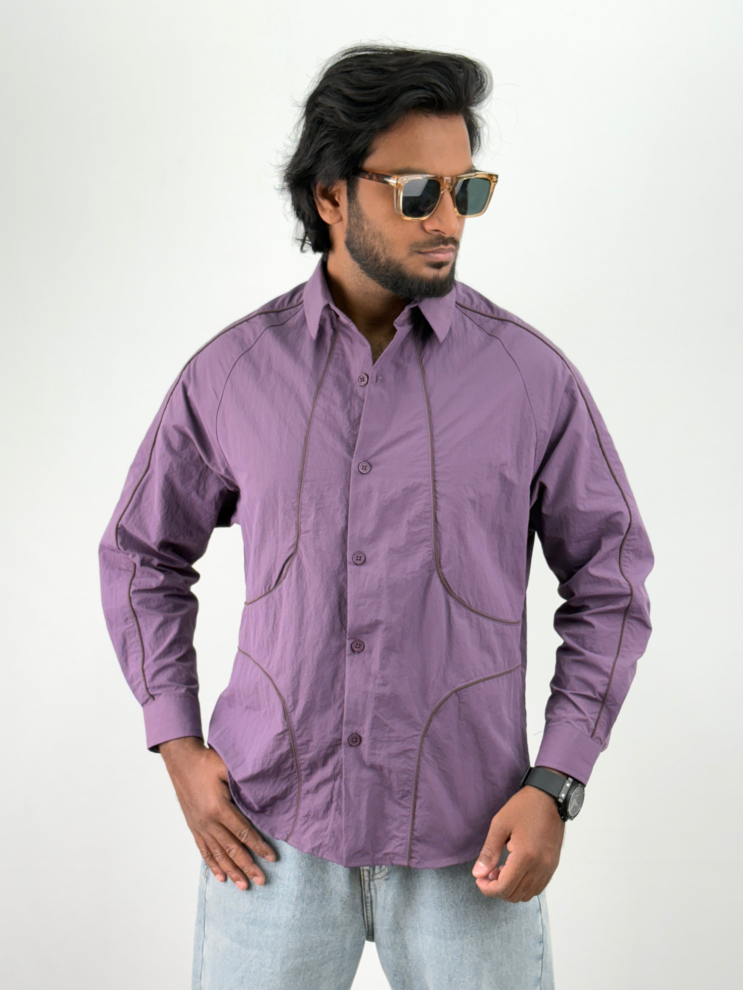 Lavender Oversized Shirts