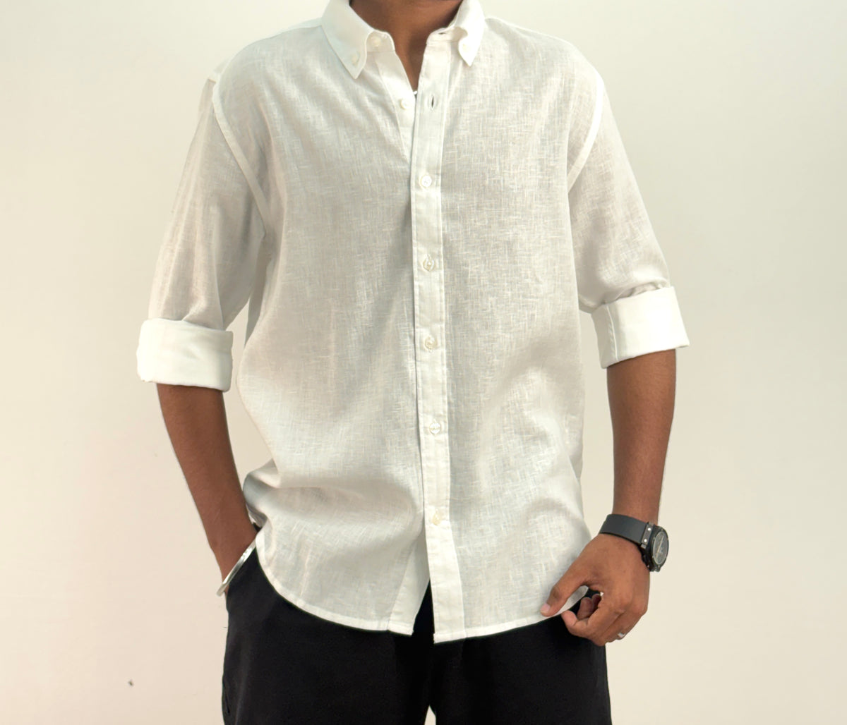 White Linen Shirt