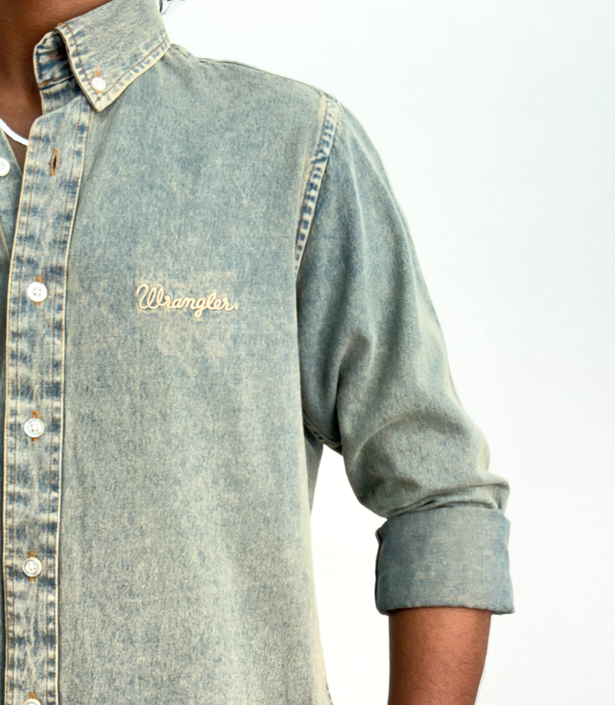 Vintage Blue Denim Shirt